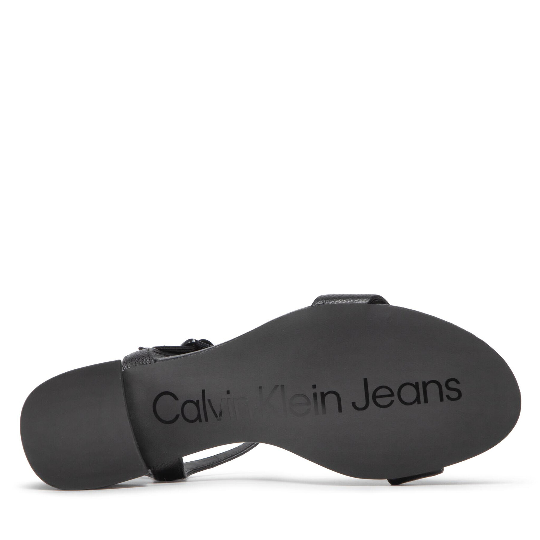 Calvin Klein Jeans Sandále Heel Sandal Strap Lth YW0YW00554 Čierna - Pepit.sk