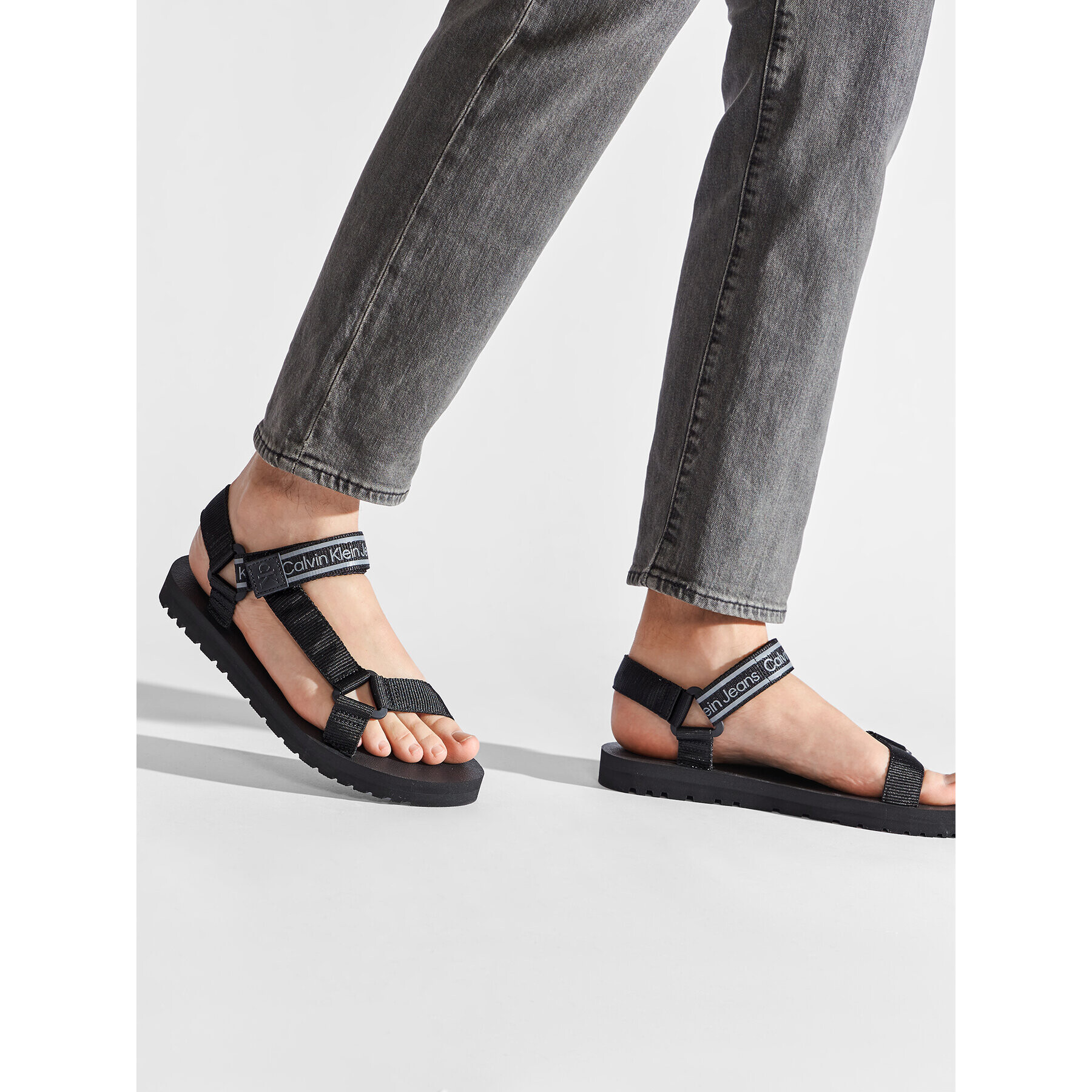 Calvin Klein Jeans Sandále Prefresato Sandal 1 YM0YM00352 Čierna - Pepit.sk