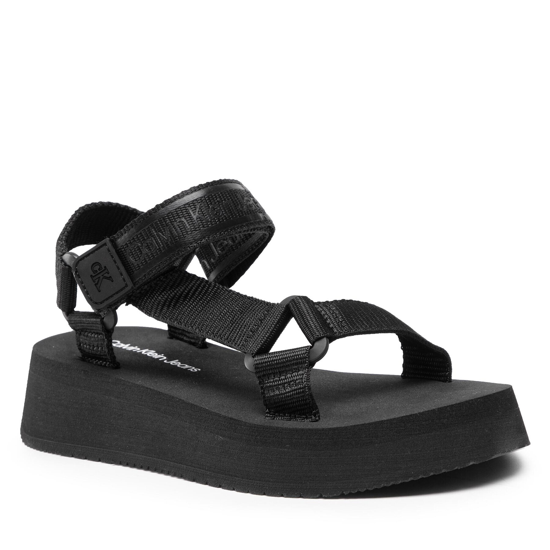 Calvin Klein Jeans Sandále Prefresato Sandal 1 YW0YW00557 Čierna - Pepit.sk