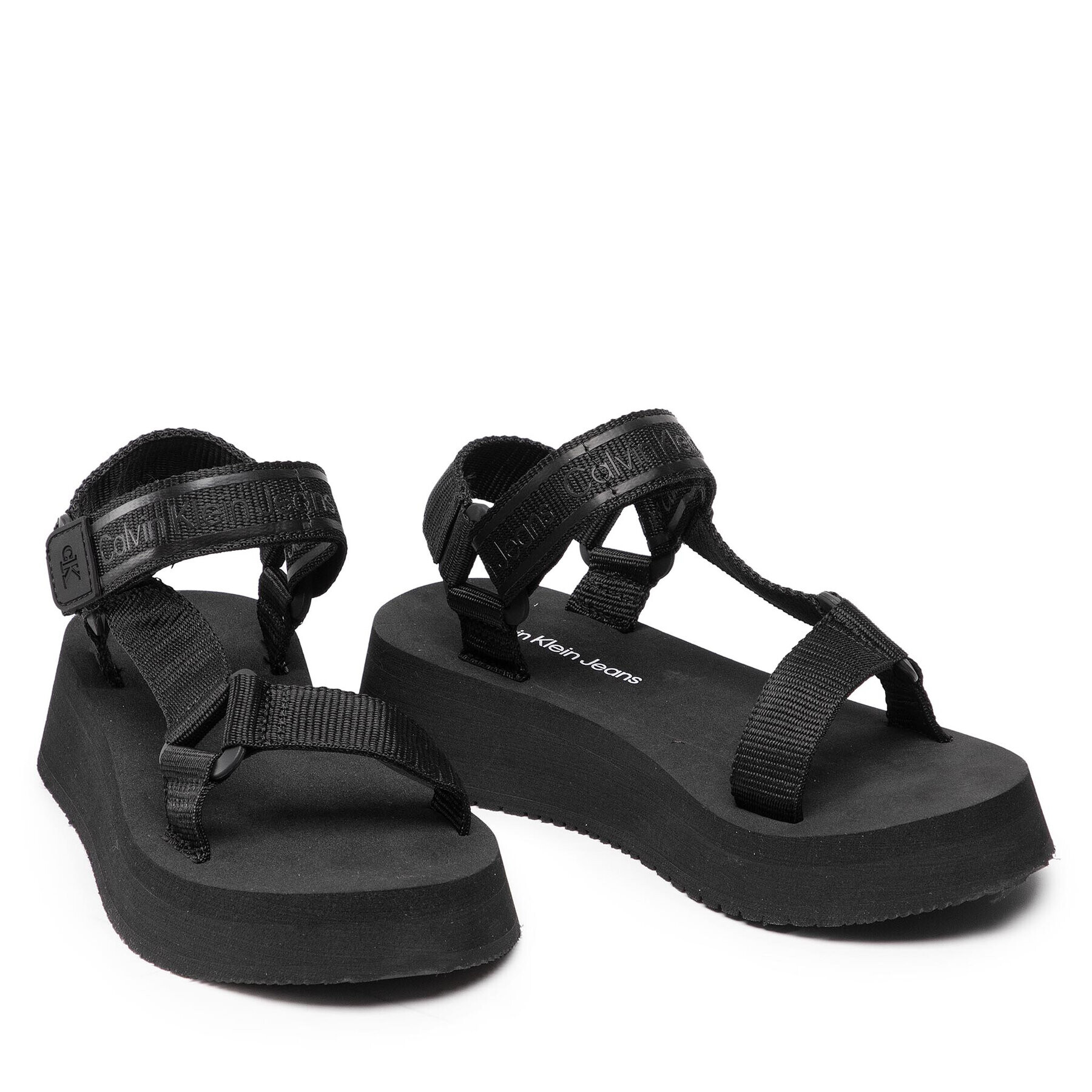 Calvin Klein Jeans Sandále Prefresato Sandal 1 YW0YW00557 Čierna - Pepit.sk