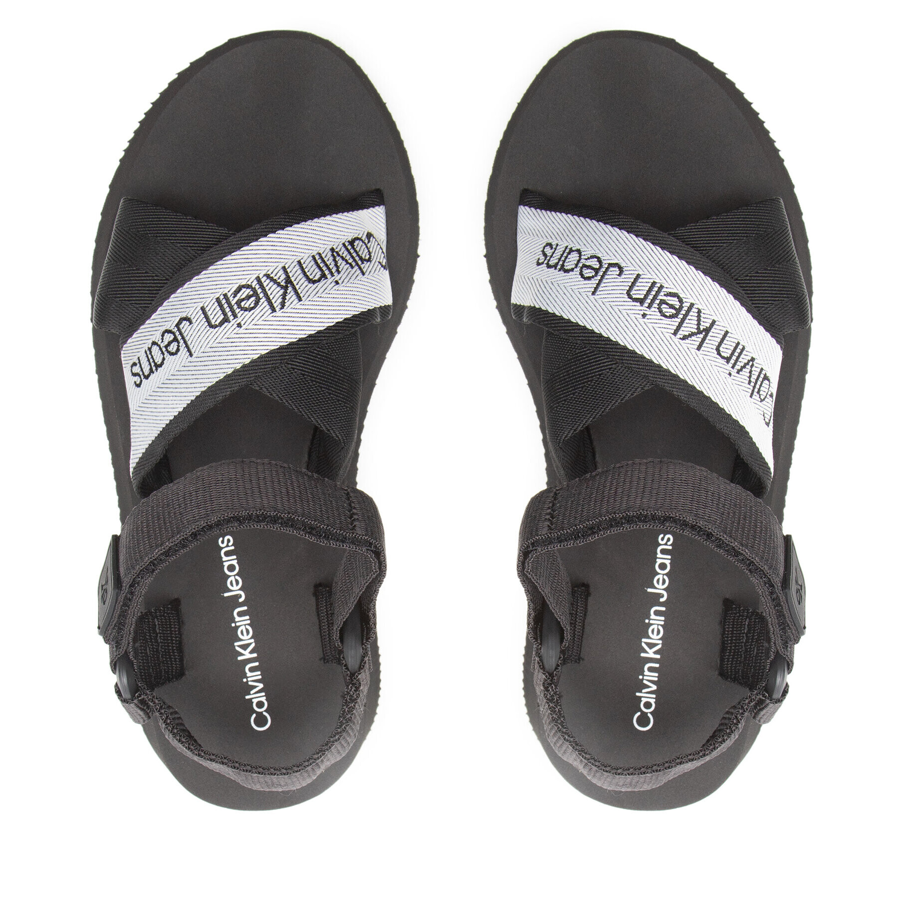 Calvin Klein Jeans Sandále Prefresato Sandal YW0YW00671 Čierna - Pepit.sk