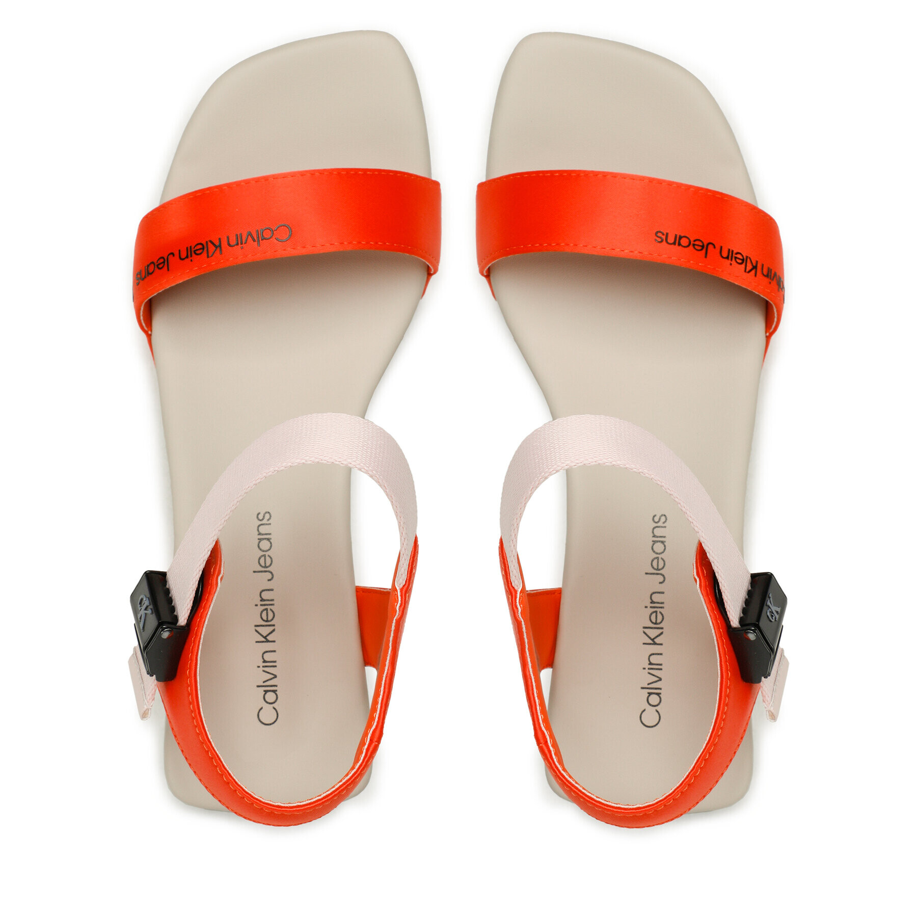 Calvin Klein Jeans Sandále Wedge Block Sandal Satin/Hw YW0YW00980 Oranžová - Pepit.sk