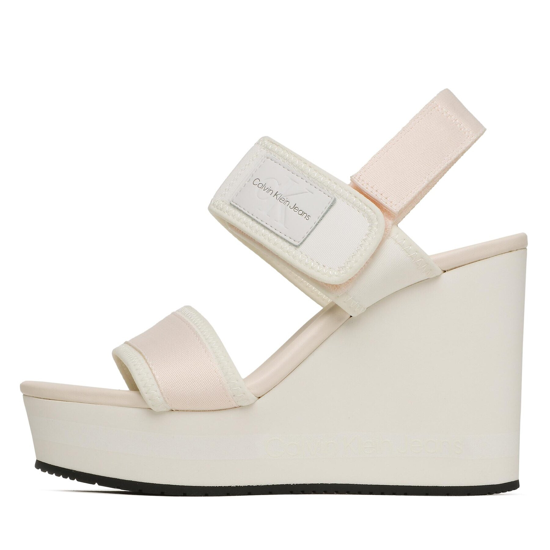 Calvin Klein Jeans Sandále Wedge Sandal Badge YW0YW01028 Biela - Pepit.sk