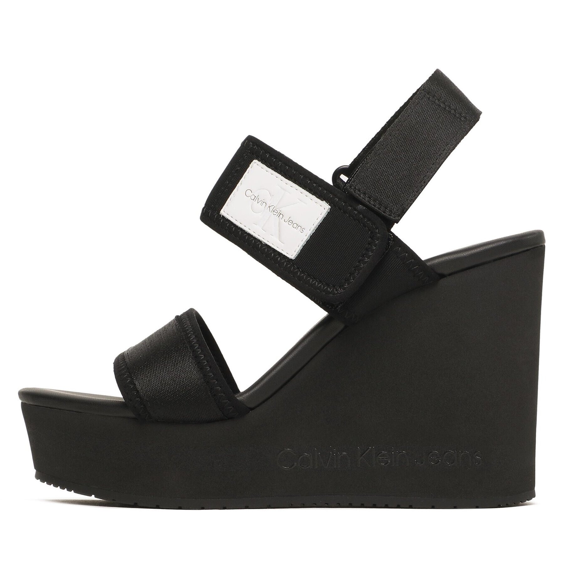 Calvin Klein Jeans Sandále Wedge Sandal Badge YW0YW01028 Čierna - Pepit.sk