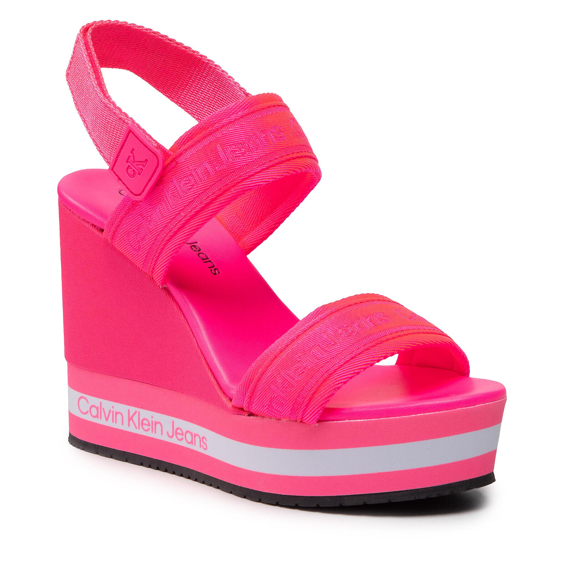 Calvin Klein Jeans Sandále Wedge Sandal Sling Pes YW0YW00572 Ružová - Pepit.sk