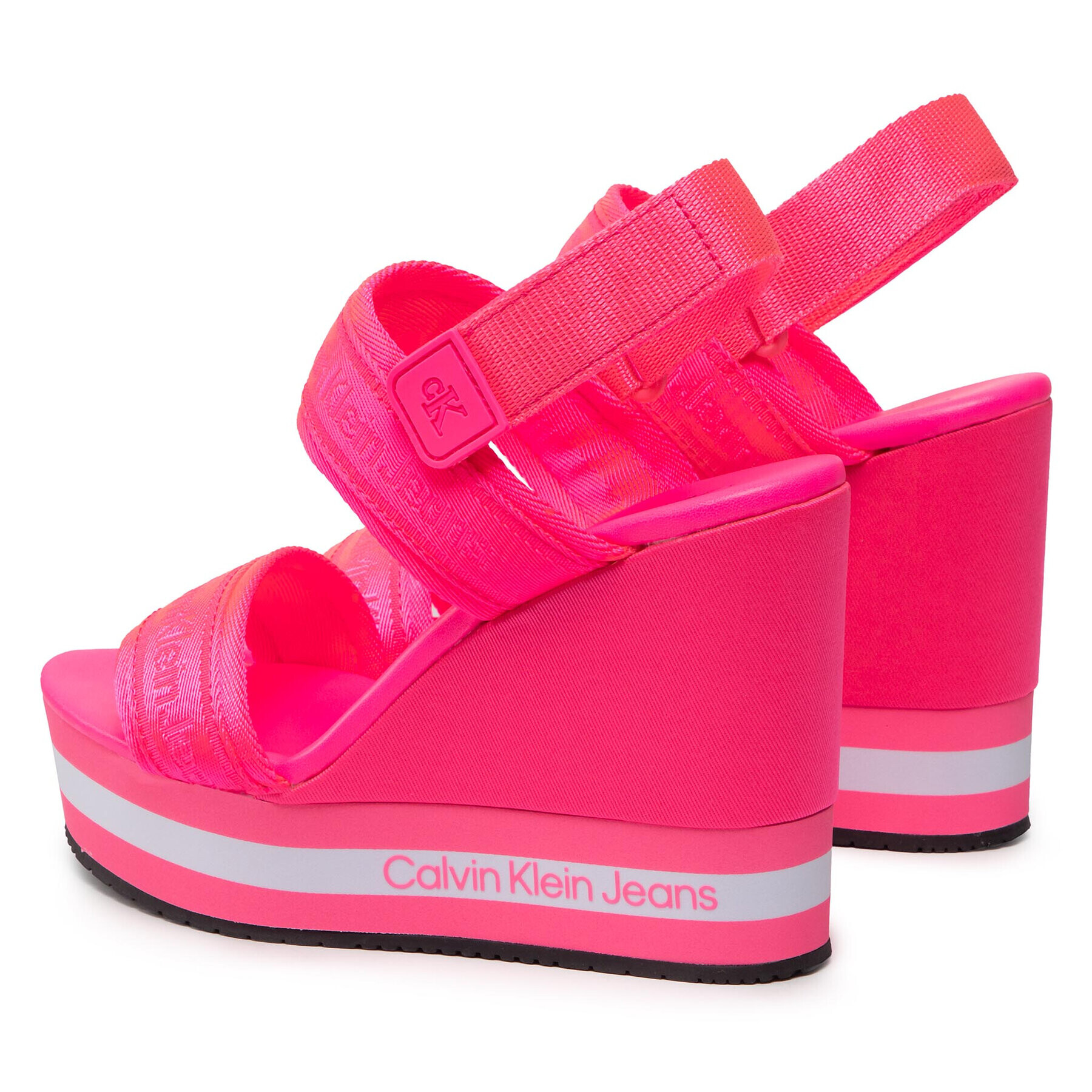 Calvin Klein Jeans Sandále Wedge Sandal Sling Pes YW0YW00572 Ružová - Pepit.sk