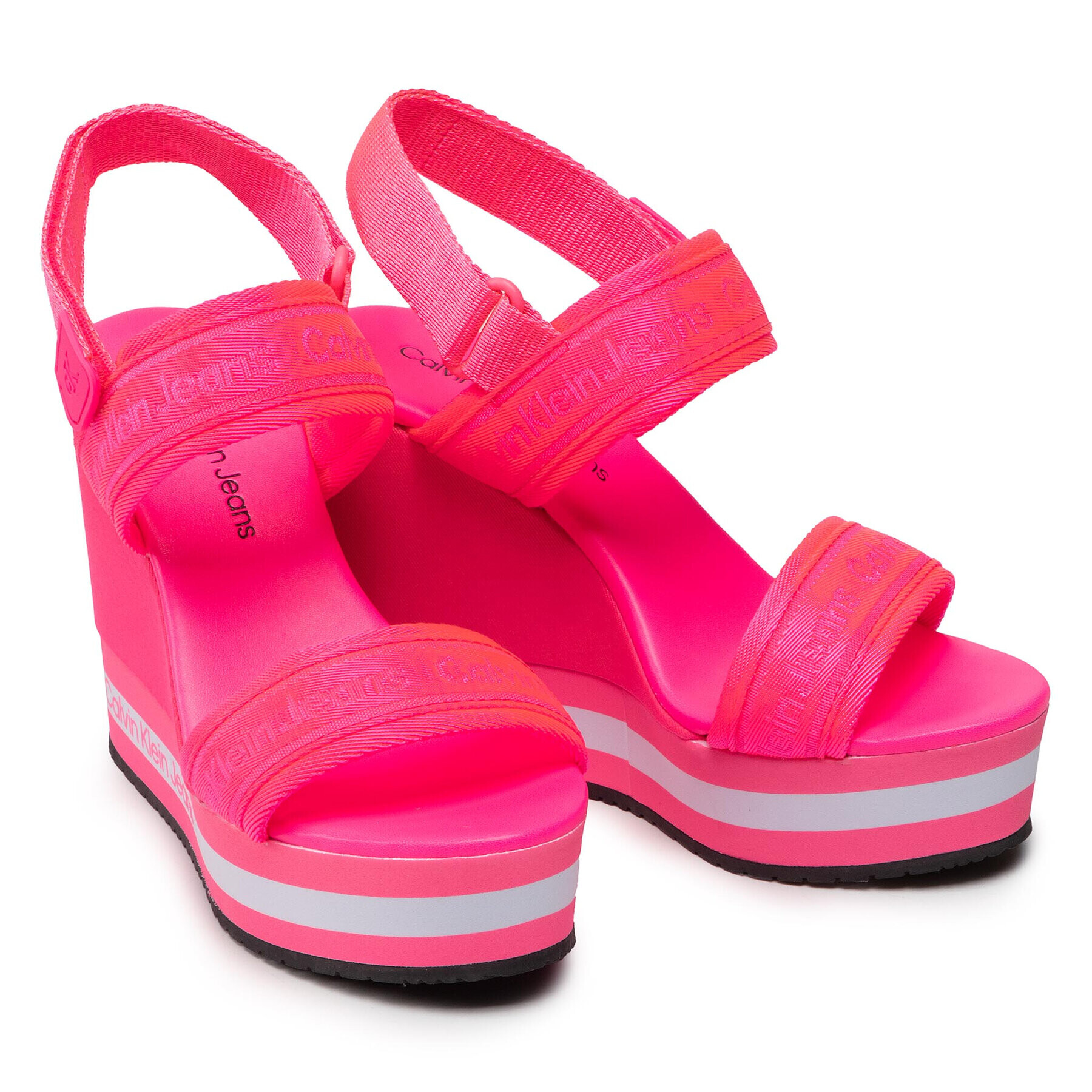 Calvin Klein Jeans Sandále Wedge Sandal Sling Pes YW0YW00572 Ružová - Pepit.sk