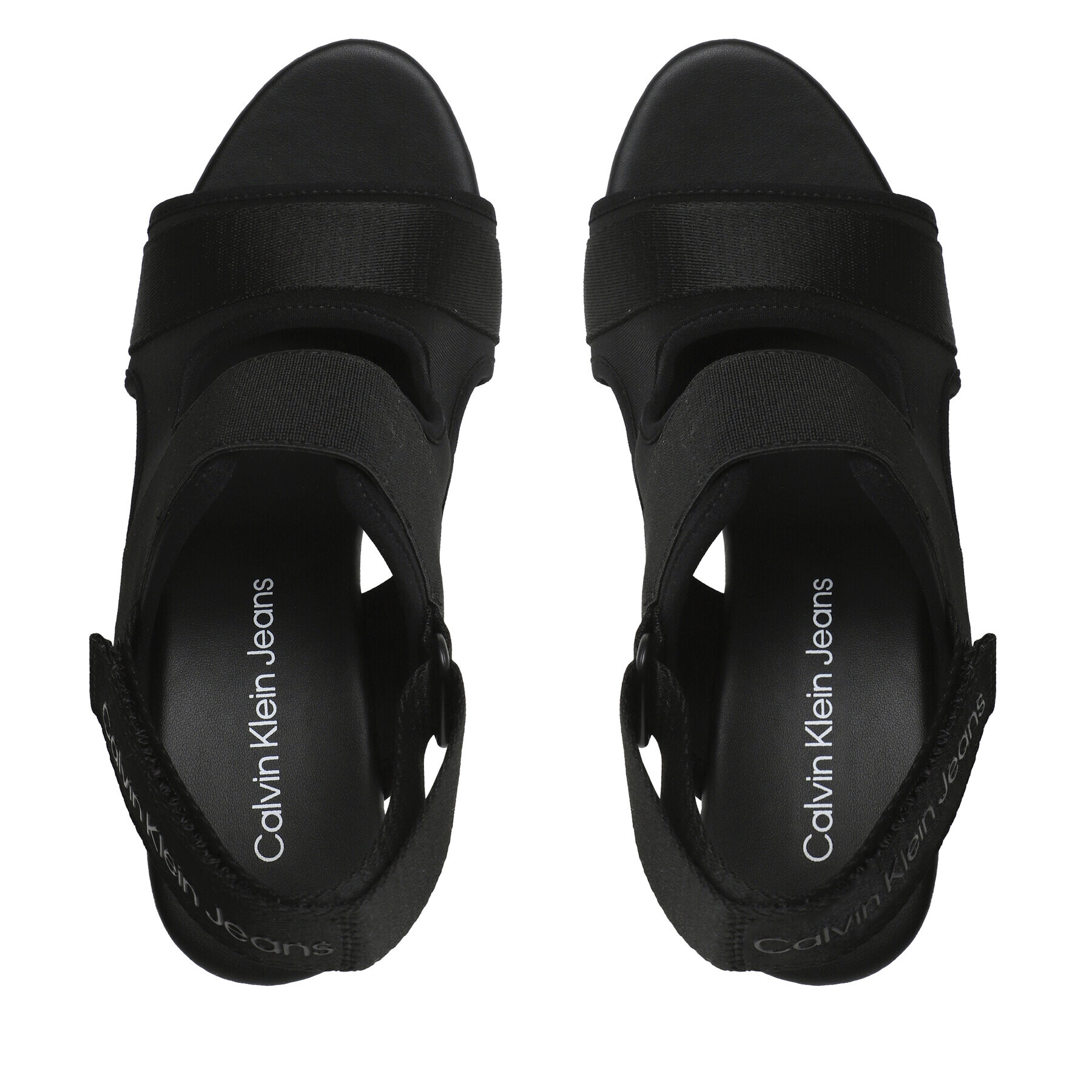 Calvin Klein Jeans Sandále Wedge Sandal Webbing YW0YW01073 Čierna - Pepit.sk