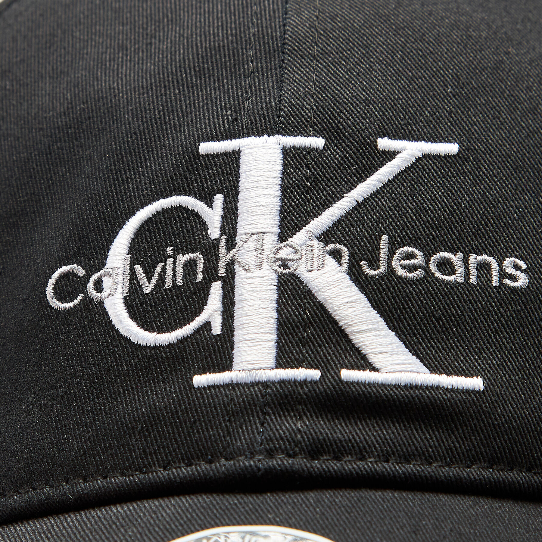 Calvin Klein Jeans Šiltovka Monogram K50K510061 Čierna - Pepit.sk