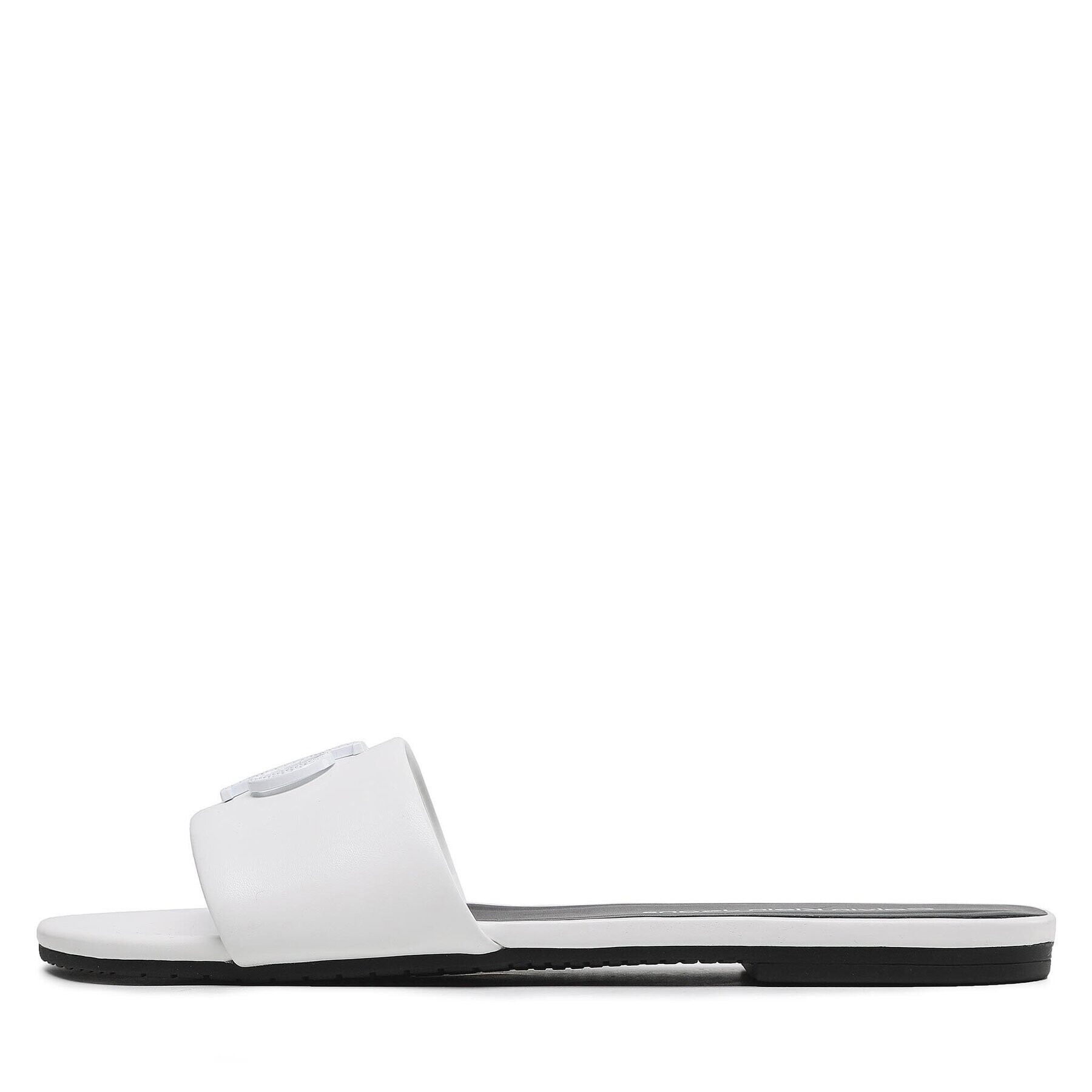 Calvin Klein Jeans Šľapky Flat Sandal Slide Hw YW0YW00952 Biela - Pepit.sk