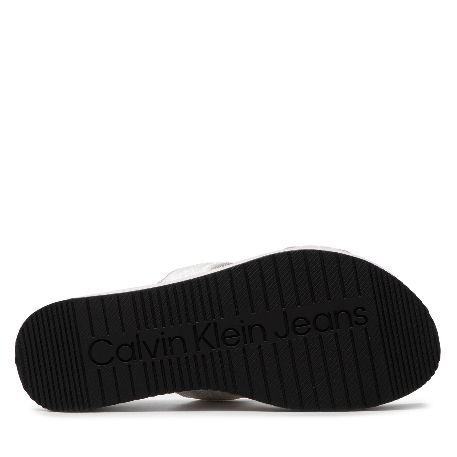 Calvin Klein Jeans Šľapky Flatform Sandal Twostraps YW0YW00561 Biela - Pepit.sk