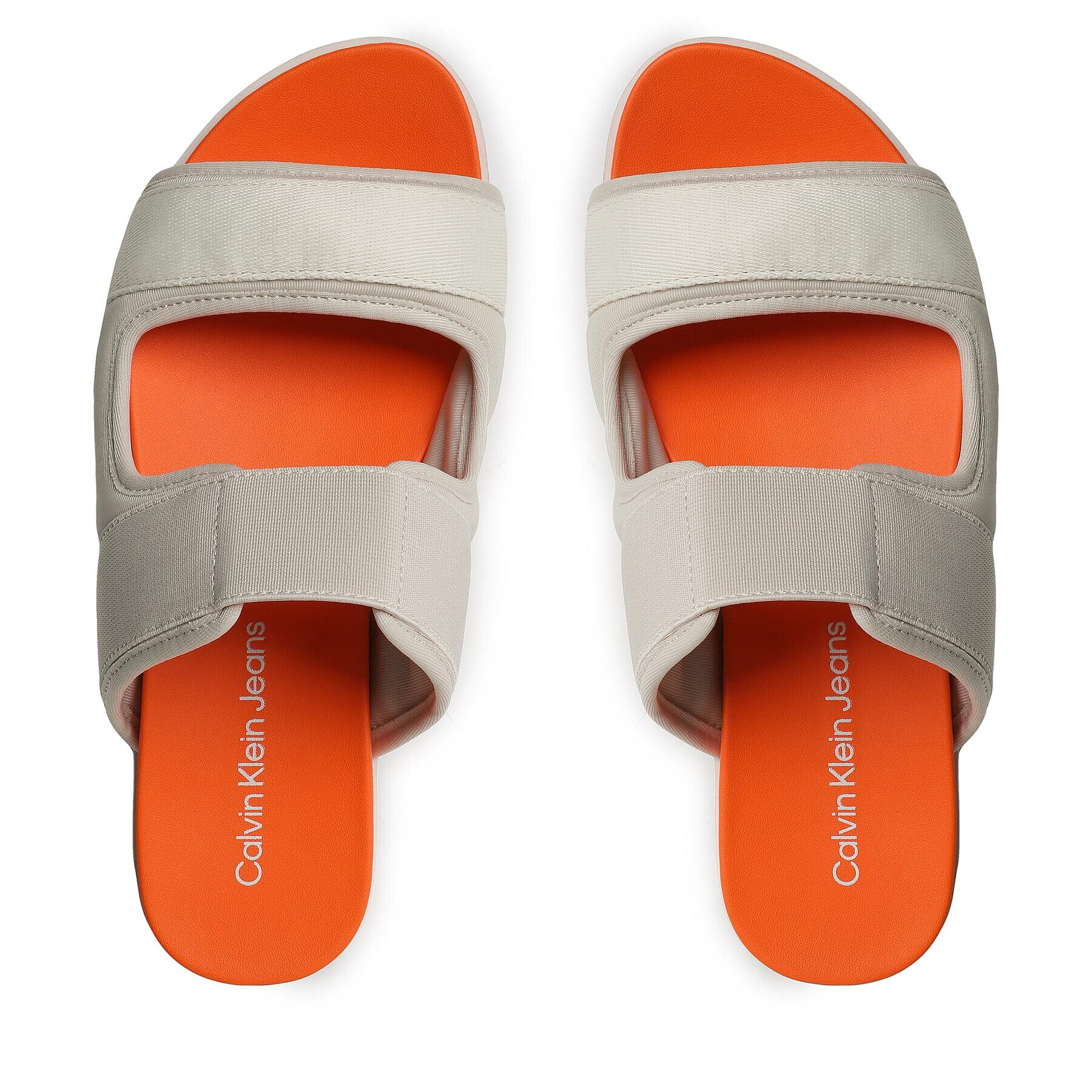 Calvin Klein Jeans Šľapky Flatform Sandal Webb YW0YW01074 Écru - Pepit.sk