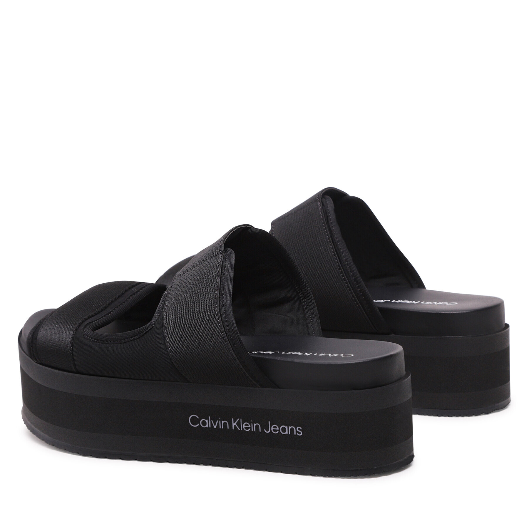 Calvin Klein Jeans Šľapky Flatporm Sandal Webb YW0YW01074 Čierna - Pepit.sk