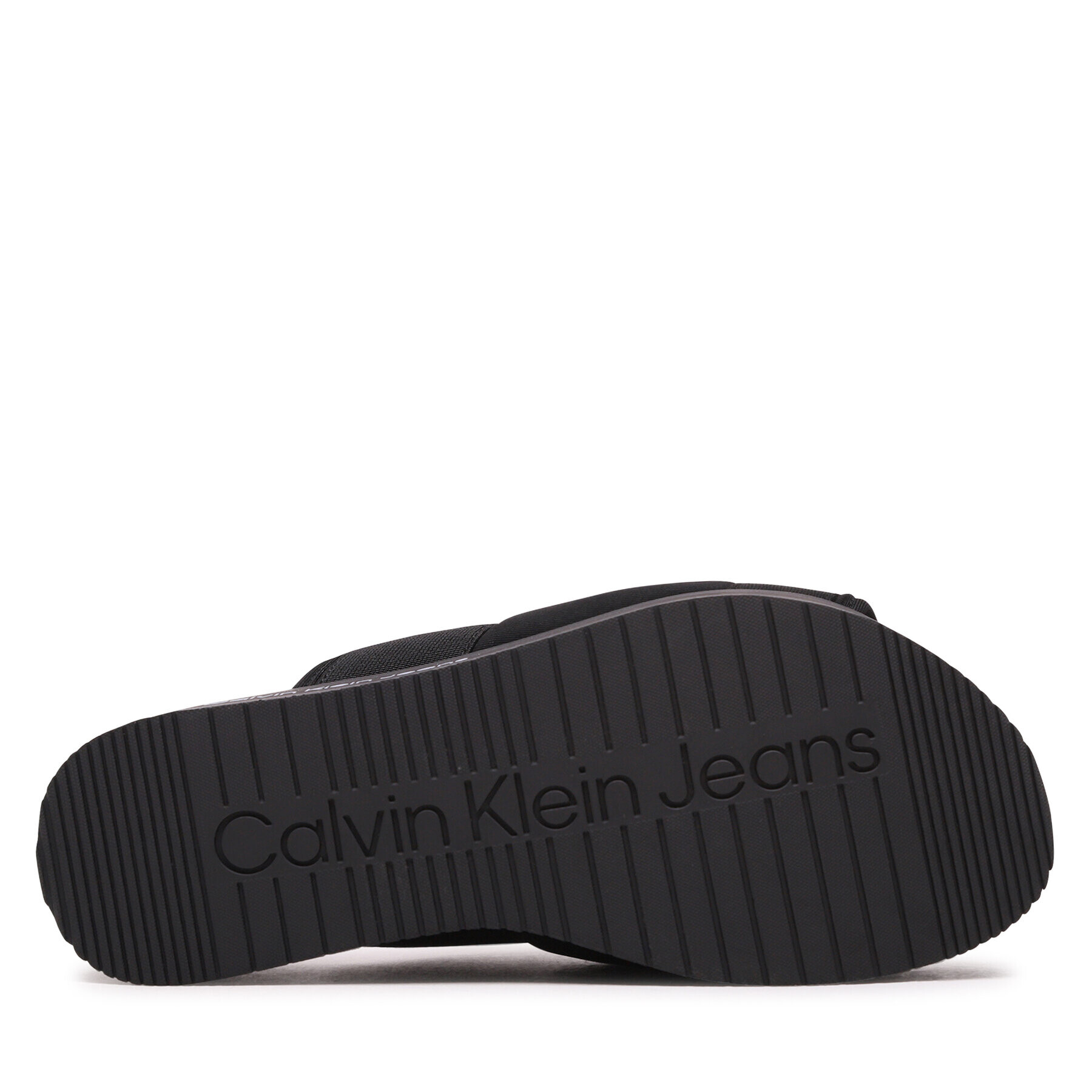 Calvin Klein Jeans Šľapky Flatporm Sandal Webb YW0YW01074 Čierna - Pepit.sk