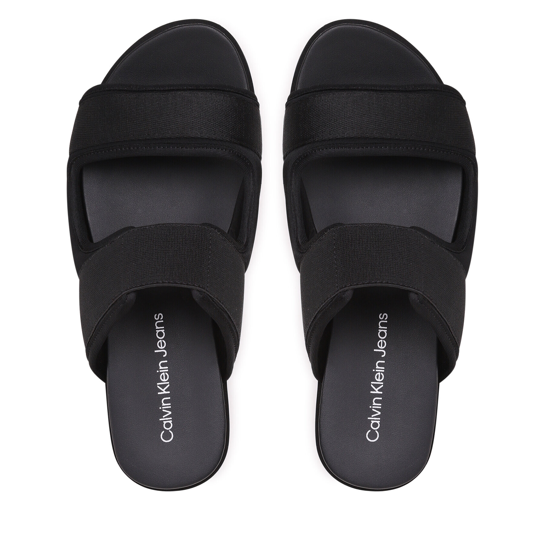 Calvin Klein Jeans Šľapky Flatporm Sandal Webb YW0YW01074 Čierna - Pepit.sk