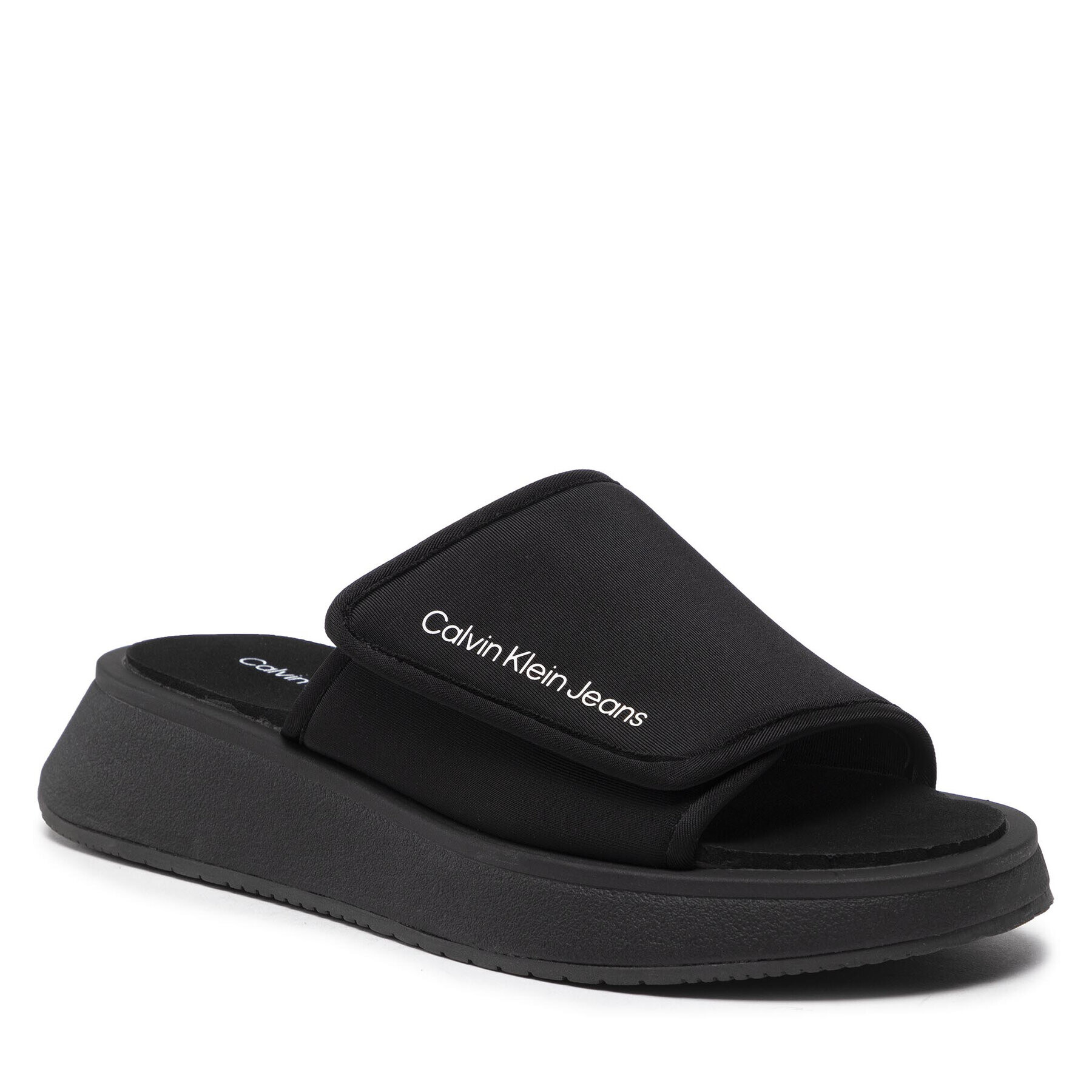 Calvin Klein Jeans Šľapky One-Strap Sandal YW0YW00672 Čierna - Pepit.sk