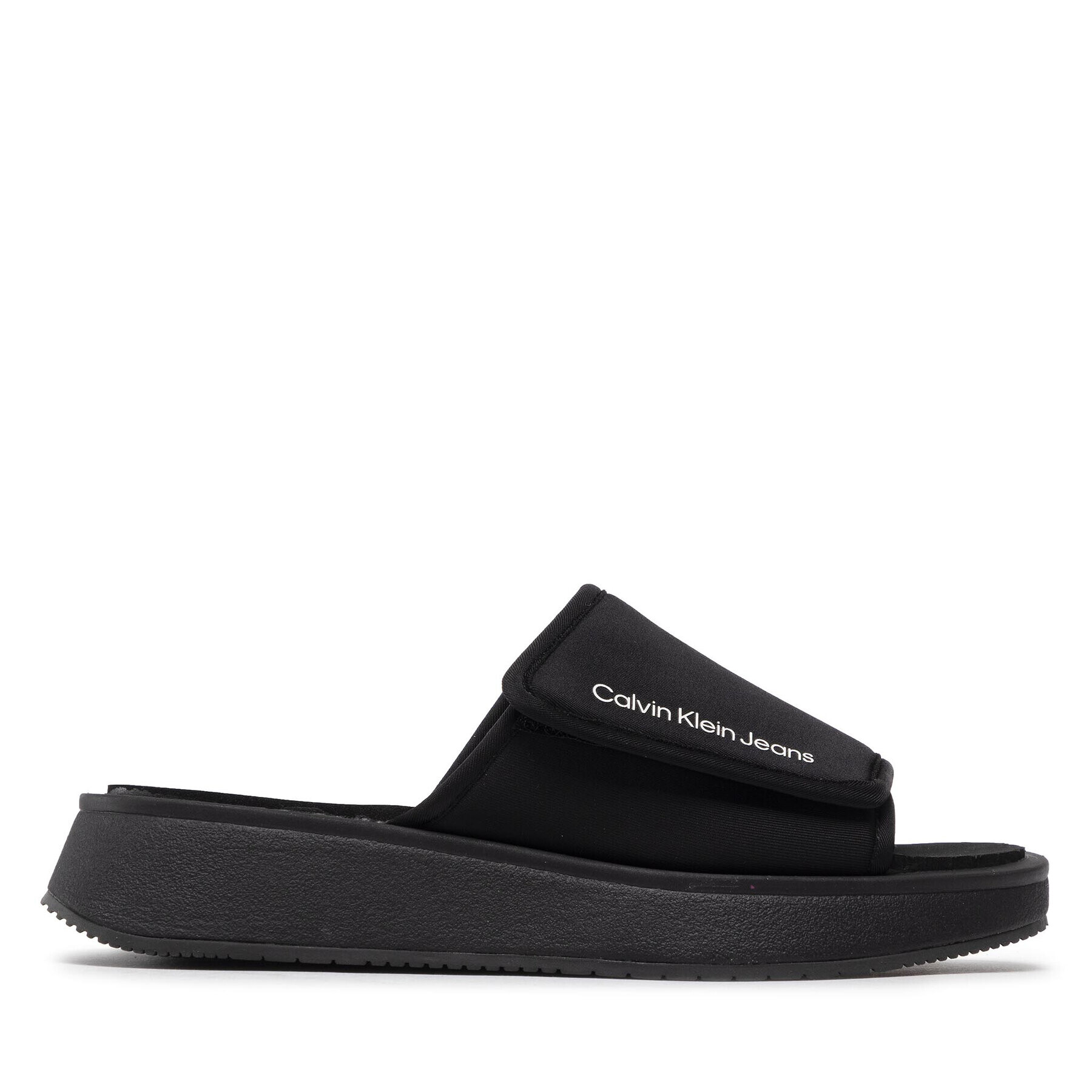 Calvin Klein Jeans Šľapky One-Strap Sandal YW0YW00672 Čierna - Pepit.sk