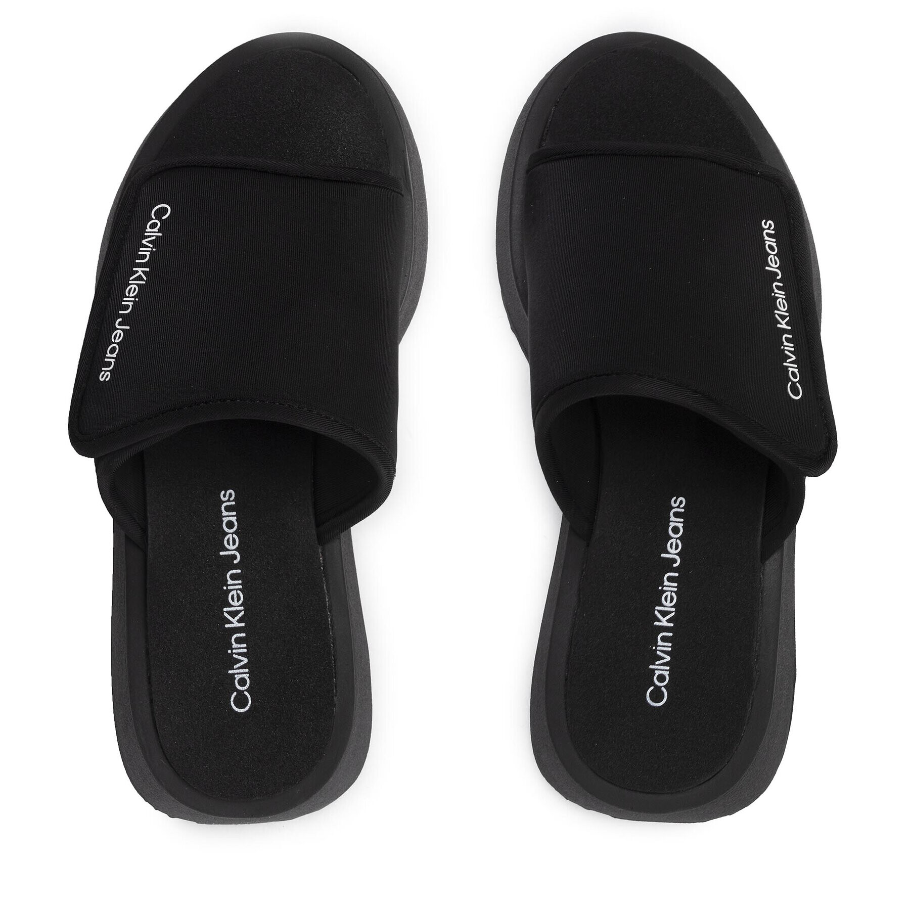 Calvin Klein Jeans Šľapky One-Strap Sandal YW0YW00672 Čierna - Pepit.sk