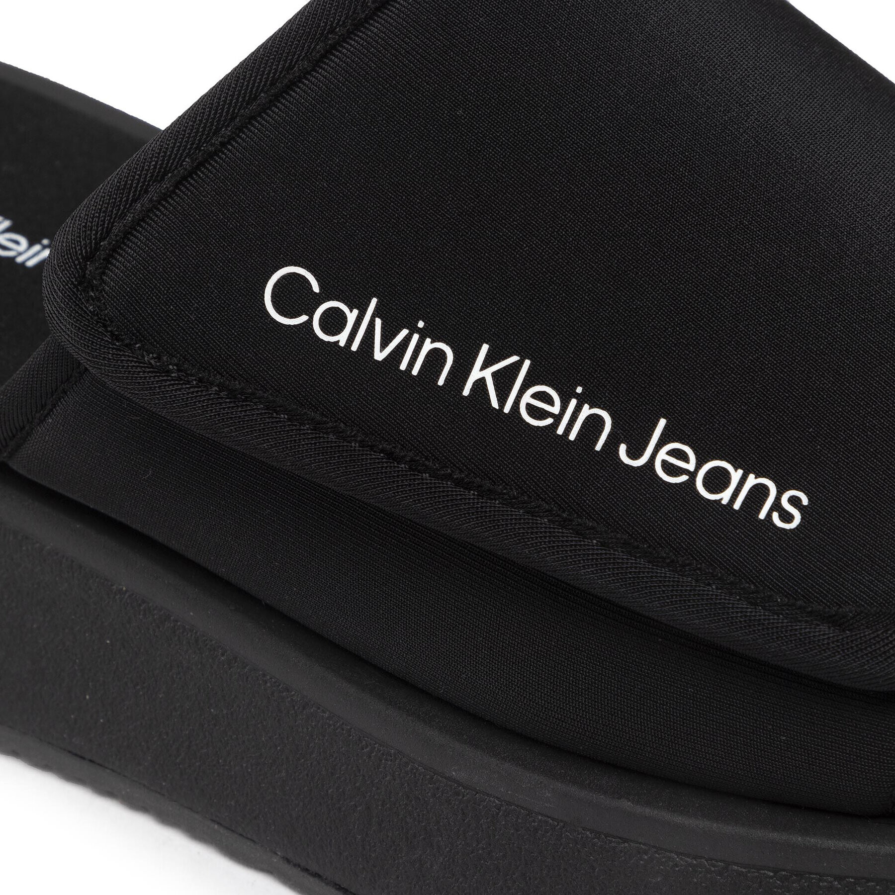 Calvin Klein Jeans Šľapky One-Strap Sandal YW0YW00672 Čierna - Pepit.sk