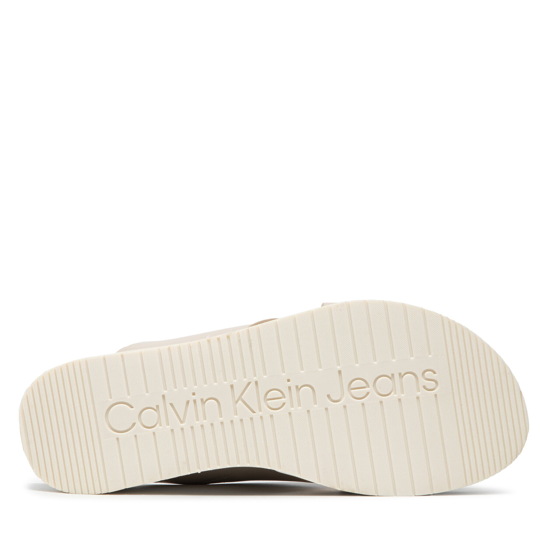 Calvin Klein Jeans Šľapky Platform Sandal Crisscross YW0YW00562 Béžová - Pepit.sk