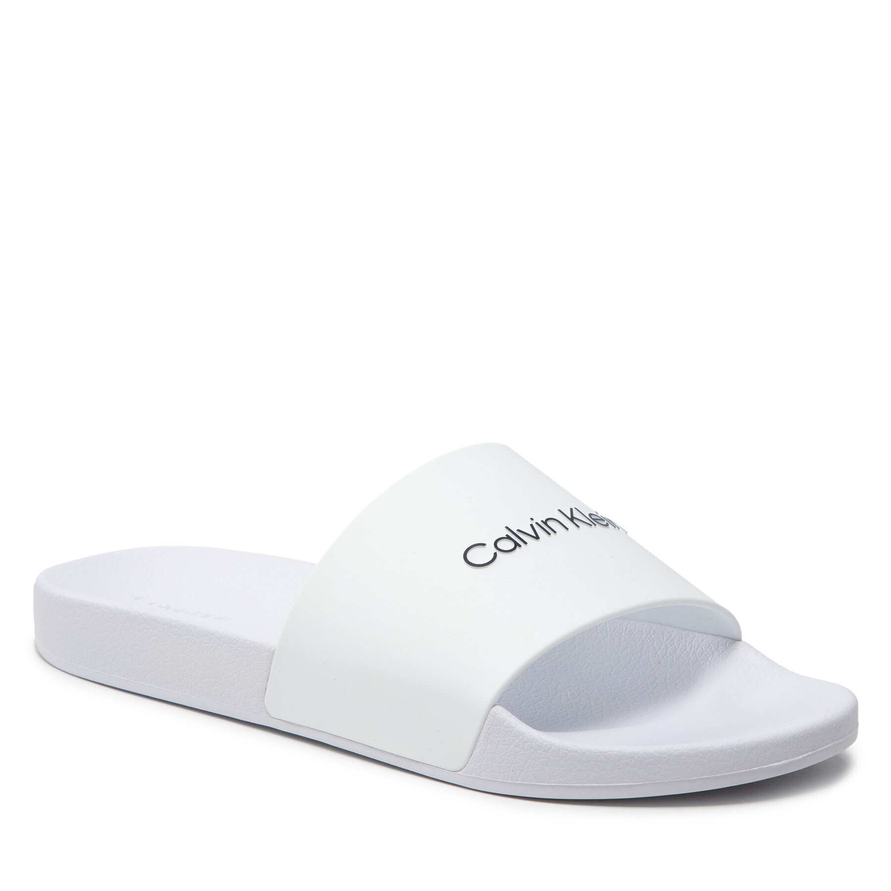 Calvin Klein Jeans Šľapky Pool Slide HM0HM00455 Biela - Pepit.sk