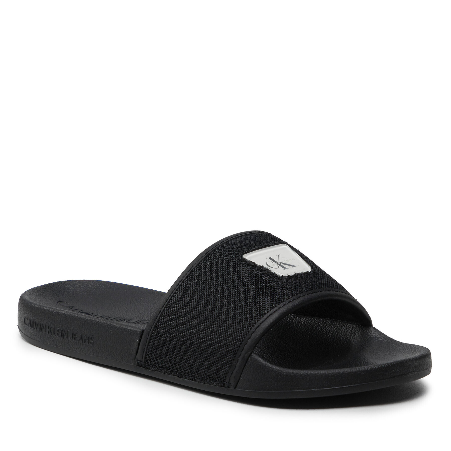 Calvin Klein Jeans Šľapky Slide Jelly Monogram YW0YW00642 Čierna - Pepit.sk