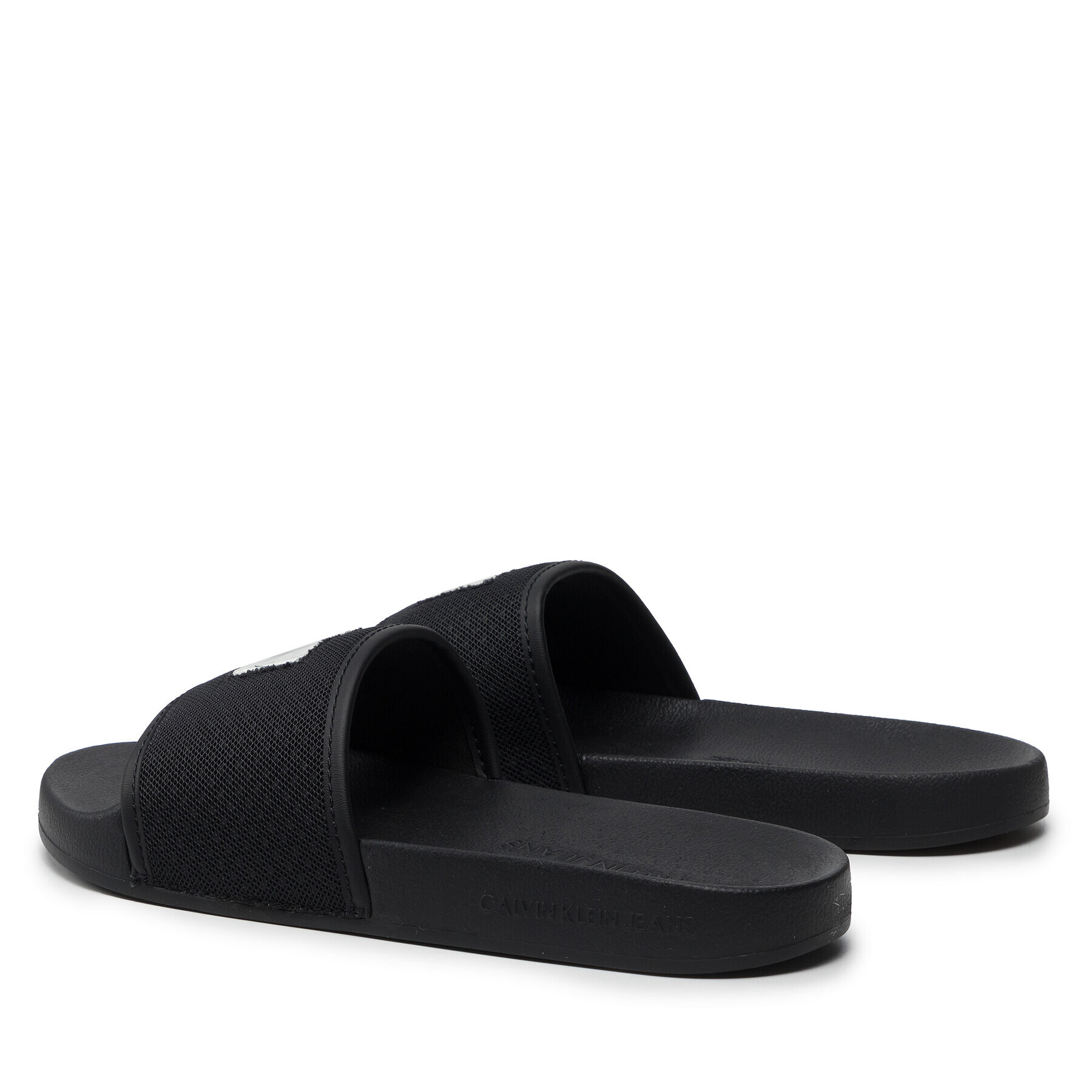 Calvin Klein Jeans Šľapky Slide Jelly Monogram YW0YW00642 Čierna - Pepit.sk