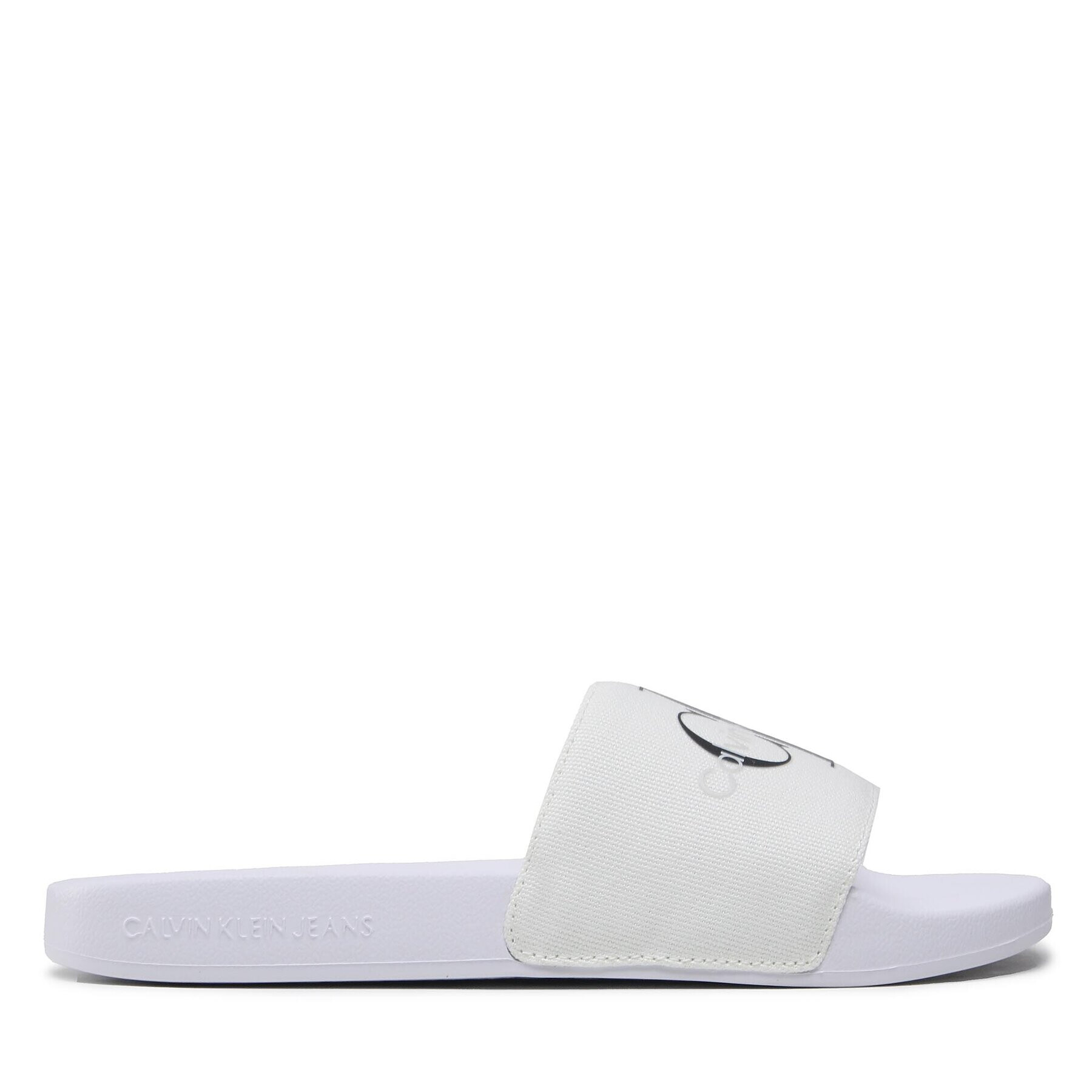 Calvin Klein Jeans Šľapky Slide Monogram Co YW0YW00103 Biela - Pepit.sk