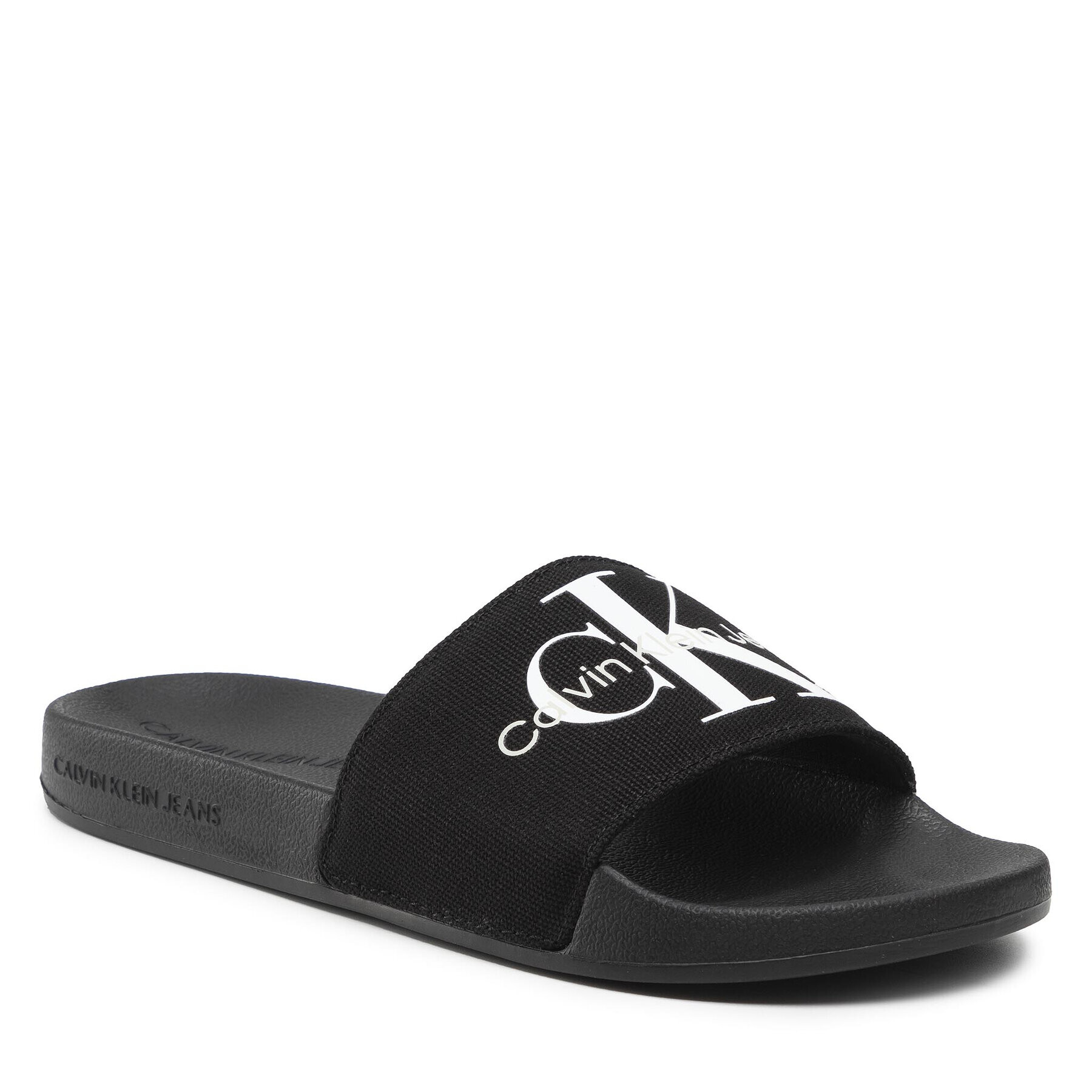 Calvin Klein Jeans Šľapky Slide Monogram Co YW0YW00103 Čierna - Pepit.sk