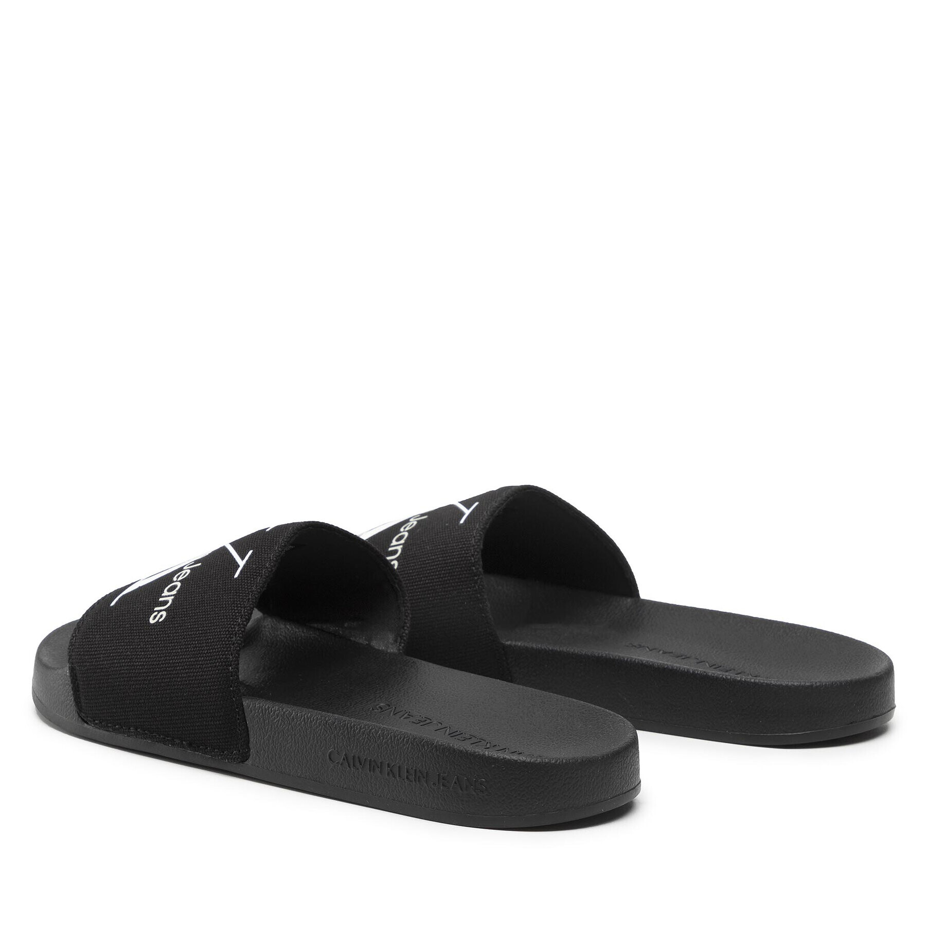 Calvin Klein Jeans Šľapky Slide Monogram Co YW0YW00103 Čierna - Pepit.sk