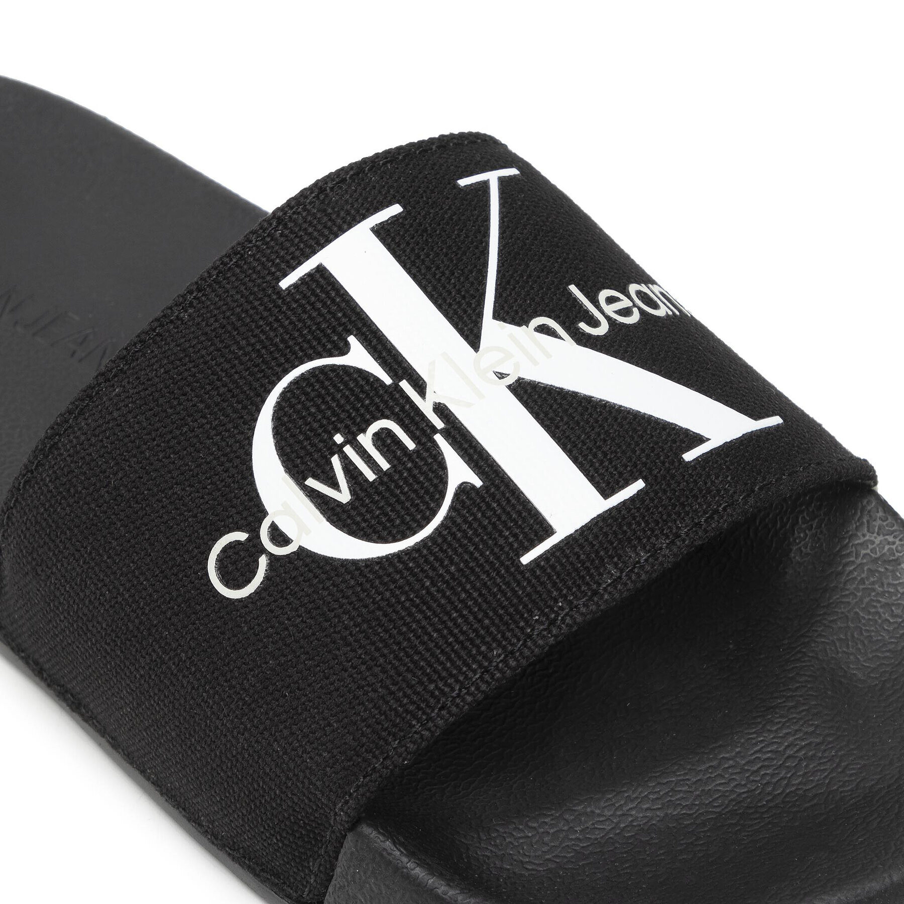 Calvin Klein Jeans Šľapky Slide Monogram Co YW0YW00103 Čierna - Pepit.sk