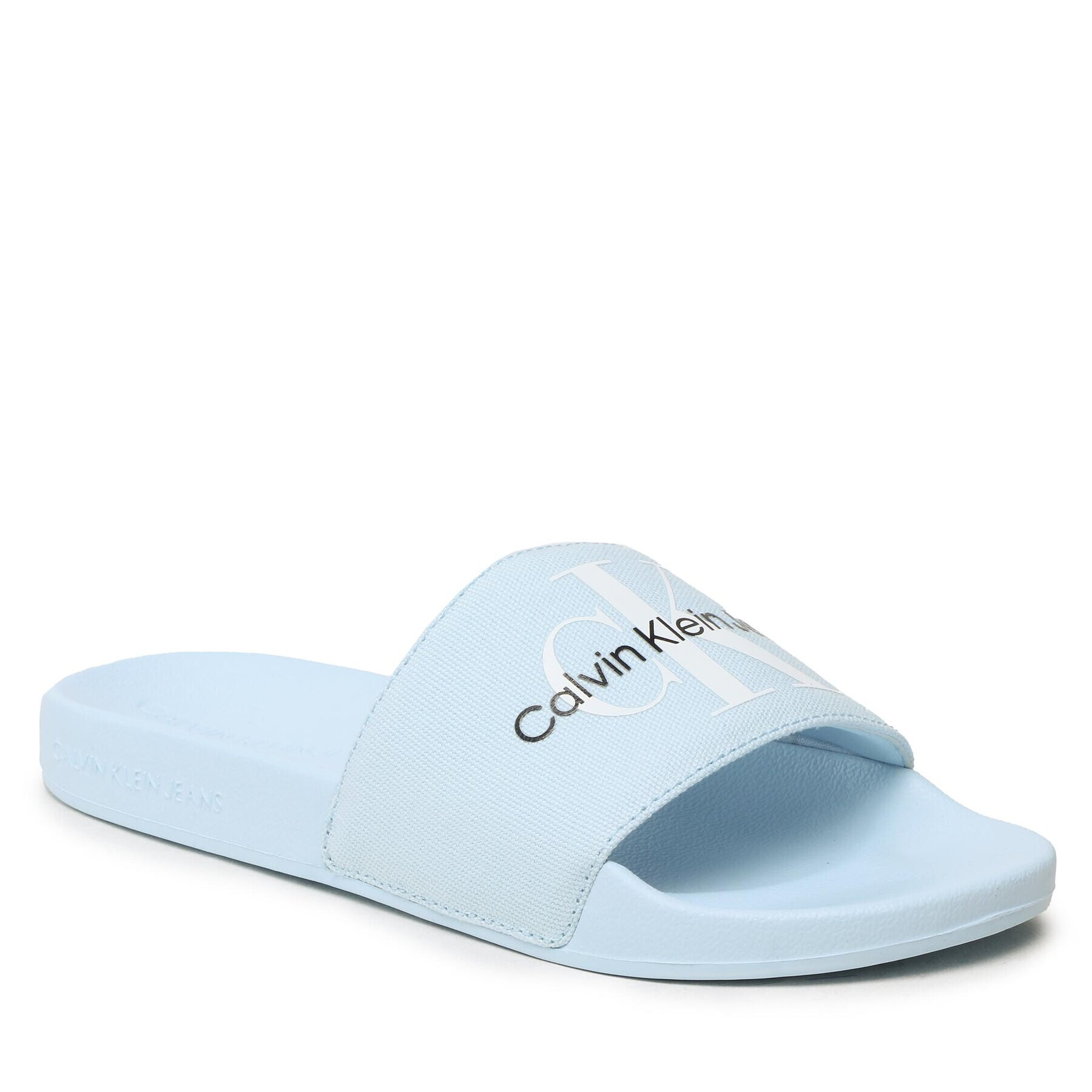 Calvin Klein Jeans Šľapky Slide Monogram Co YW0YW00103 Modrá - Pepit.sk