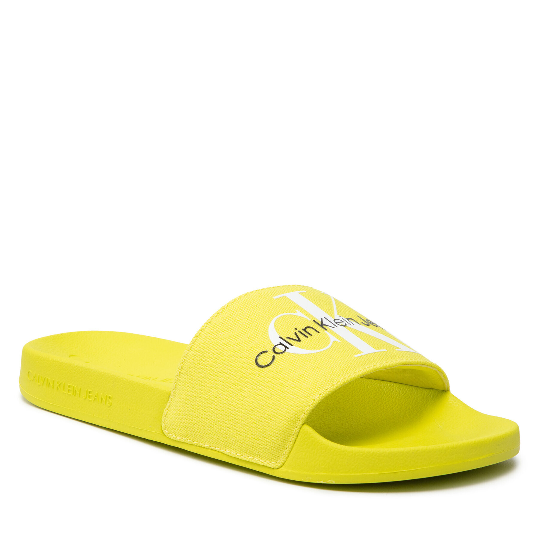 Calvin Klein Jeans Šľapky Slide Monogram Co YW0YW00103 Zelená - Pepit.sk