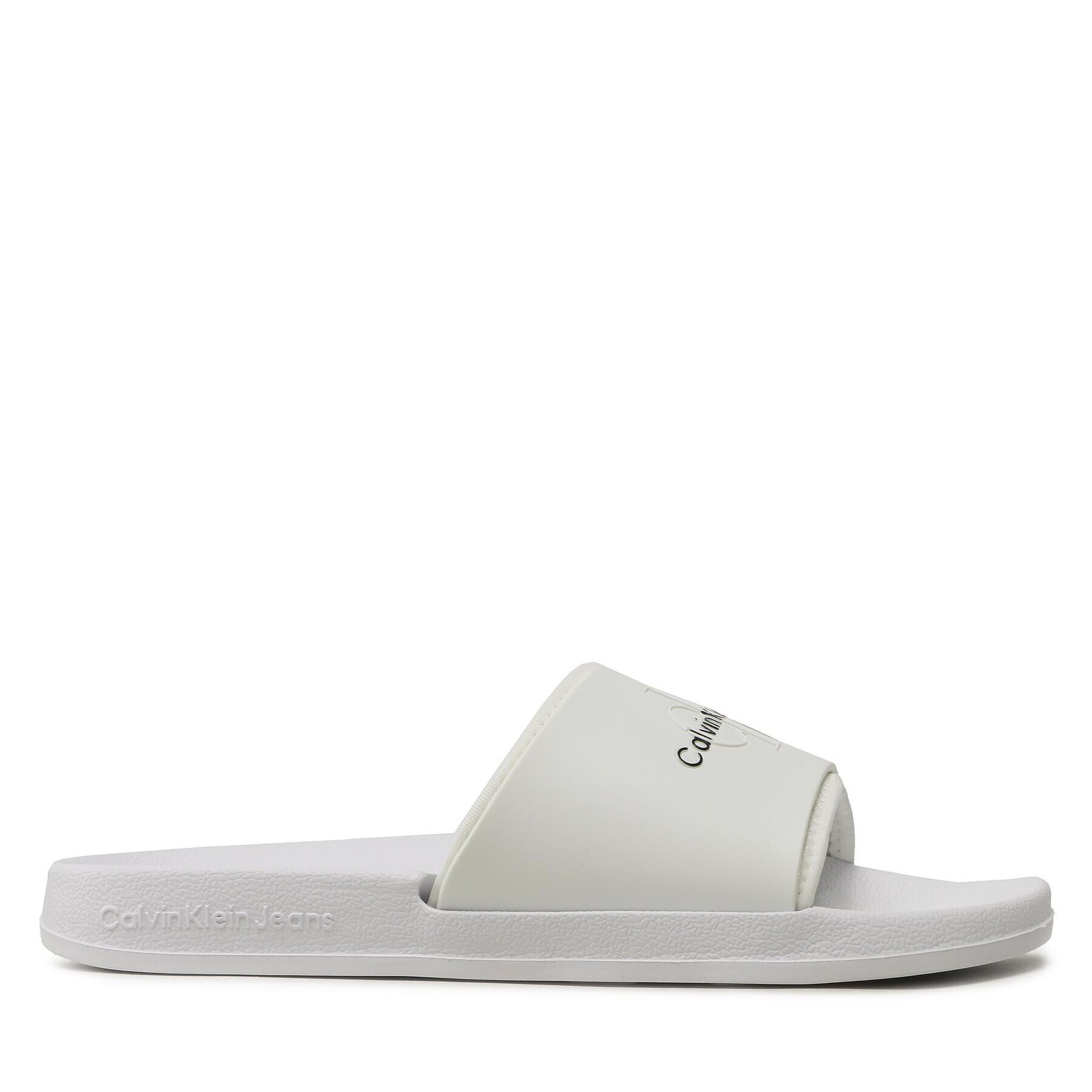 Calvin Klein Jeans Šľapky Slide Monogram Tpu YM0YM00361 Biela - Pepit.sk