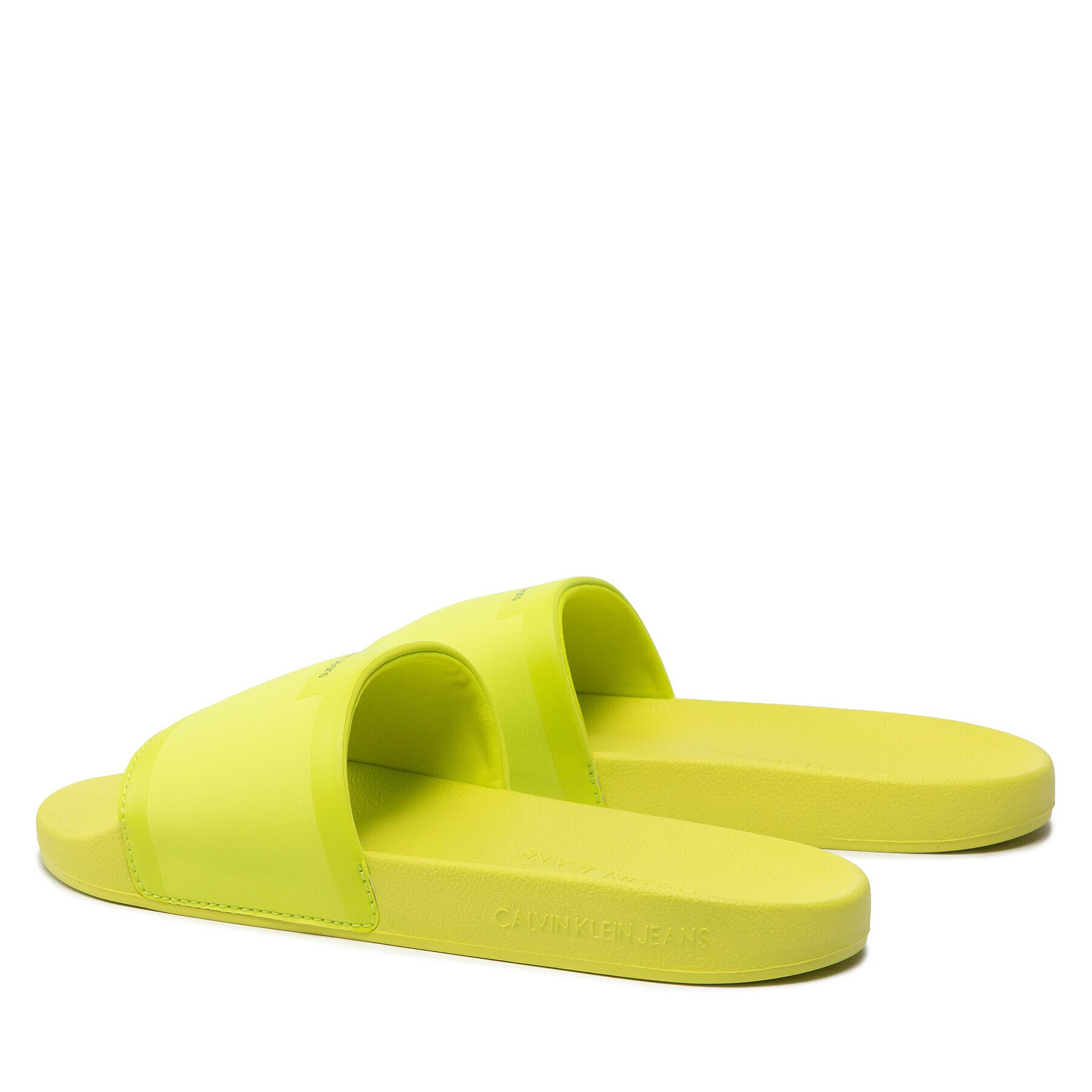 Calvin Klein Jeans Šľapky Slide Neoprene YM0YM00447 Zelená - Pepit.sk