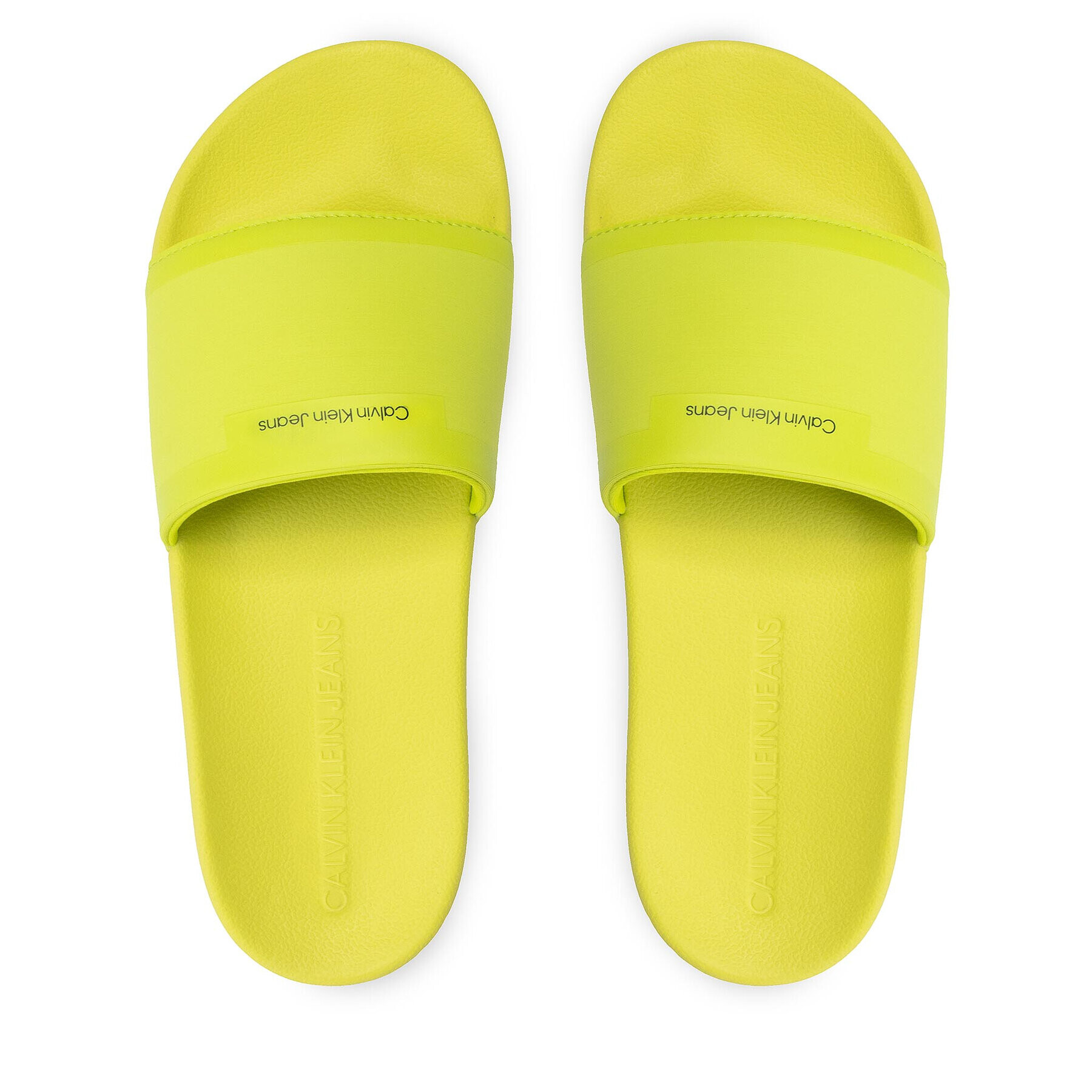 Calvin Klein Jeans Šľapky Slide Neoprene YM0YM00447 Zelená - Pepit.sk