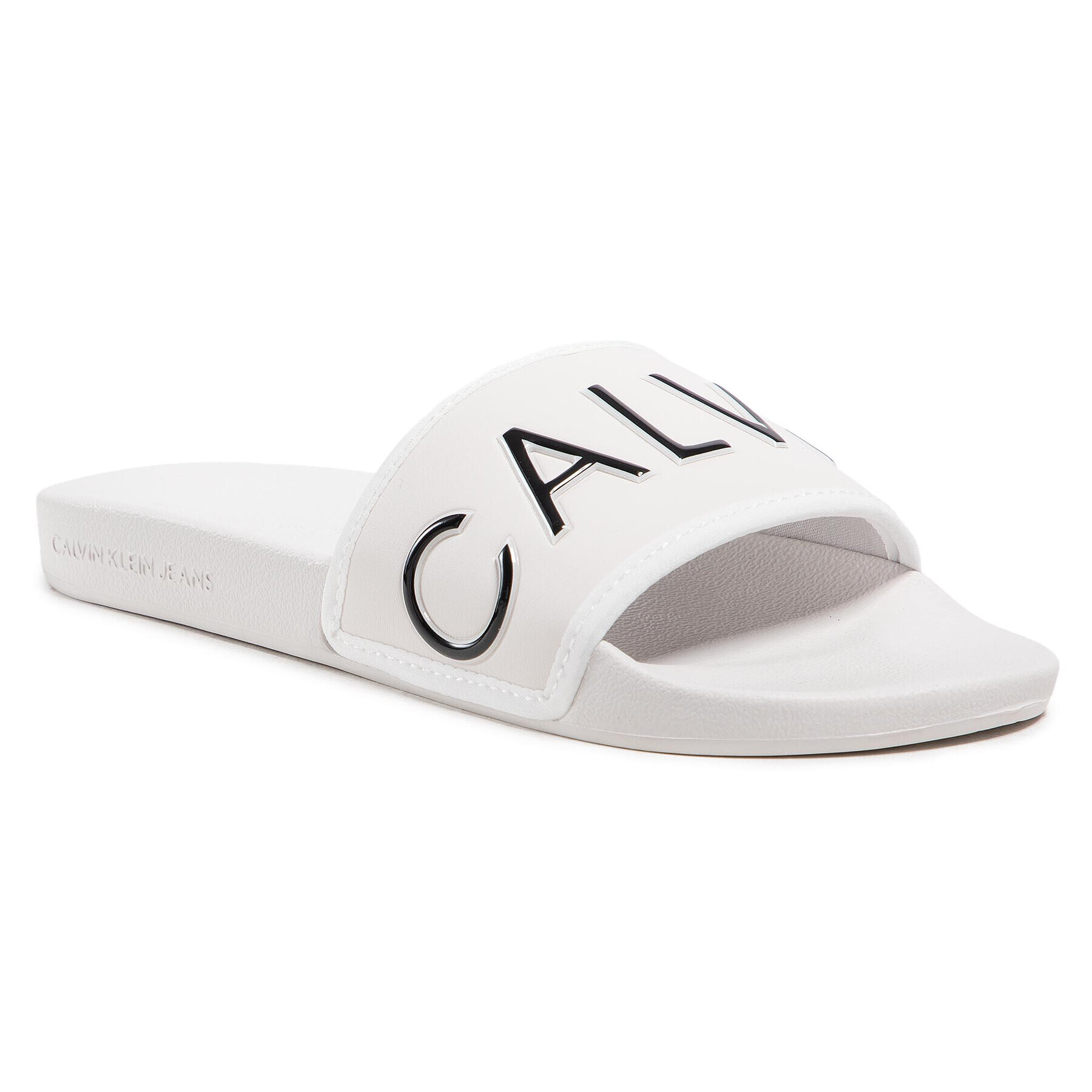 Calvin Klein Jeans Šľapky Slide Padded Ck Pes-Pu YW0YW00131 Béžová - Pepit.sk