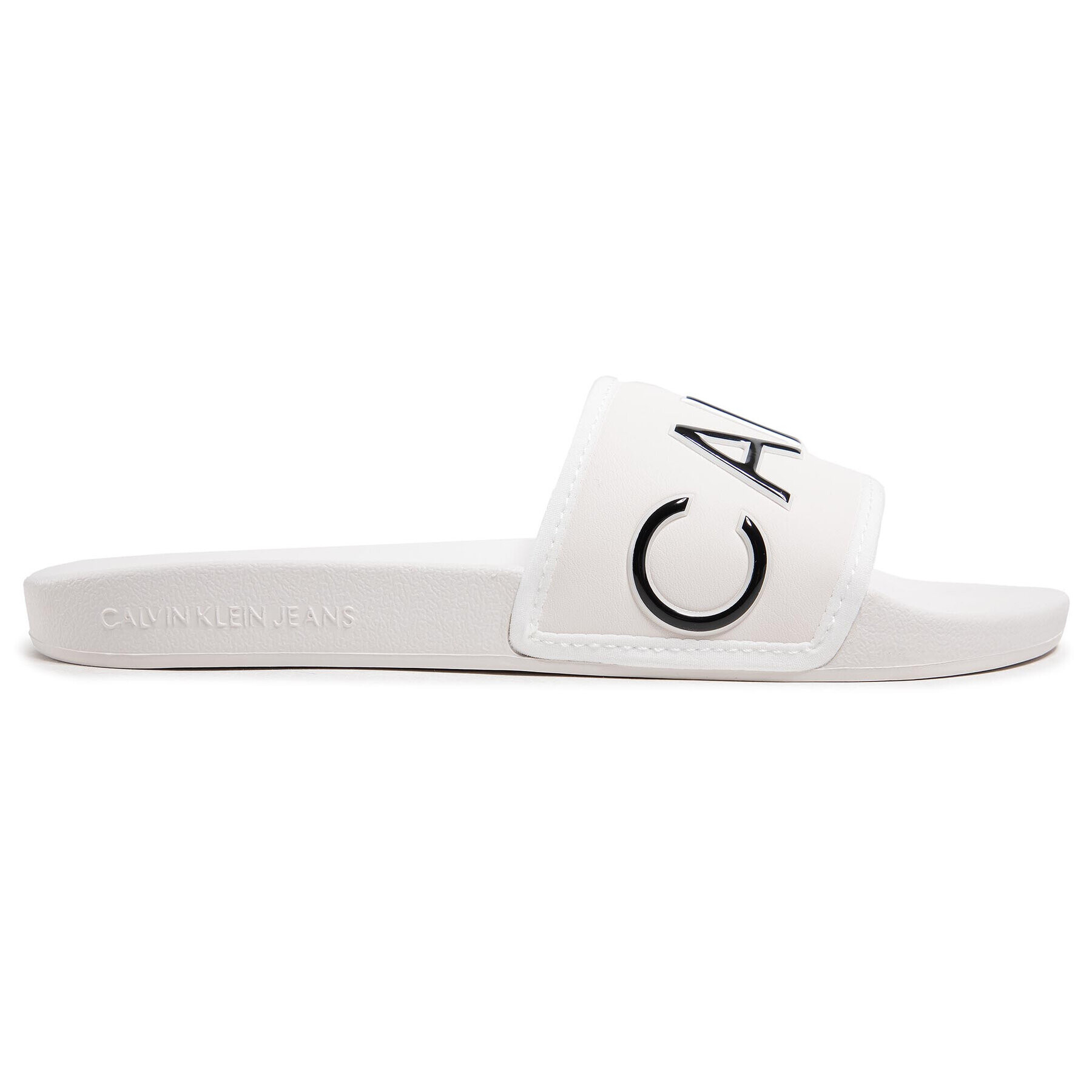 Calvin Klein Jeans Šľapky Slide Padded Ck Pes-Pu YW0YW00131 Béžová - Pepit.sk