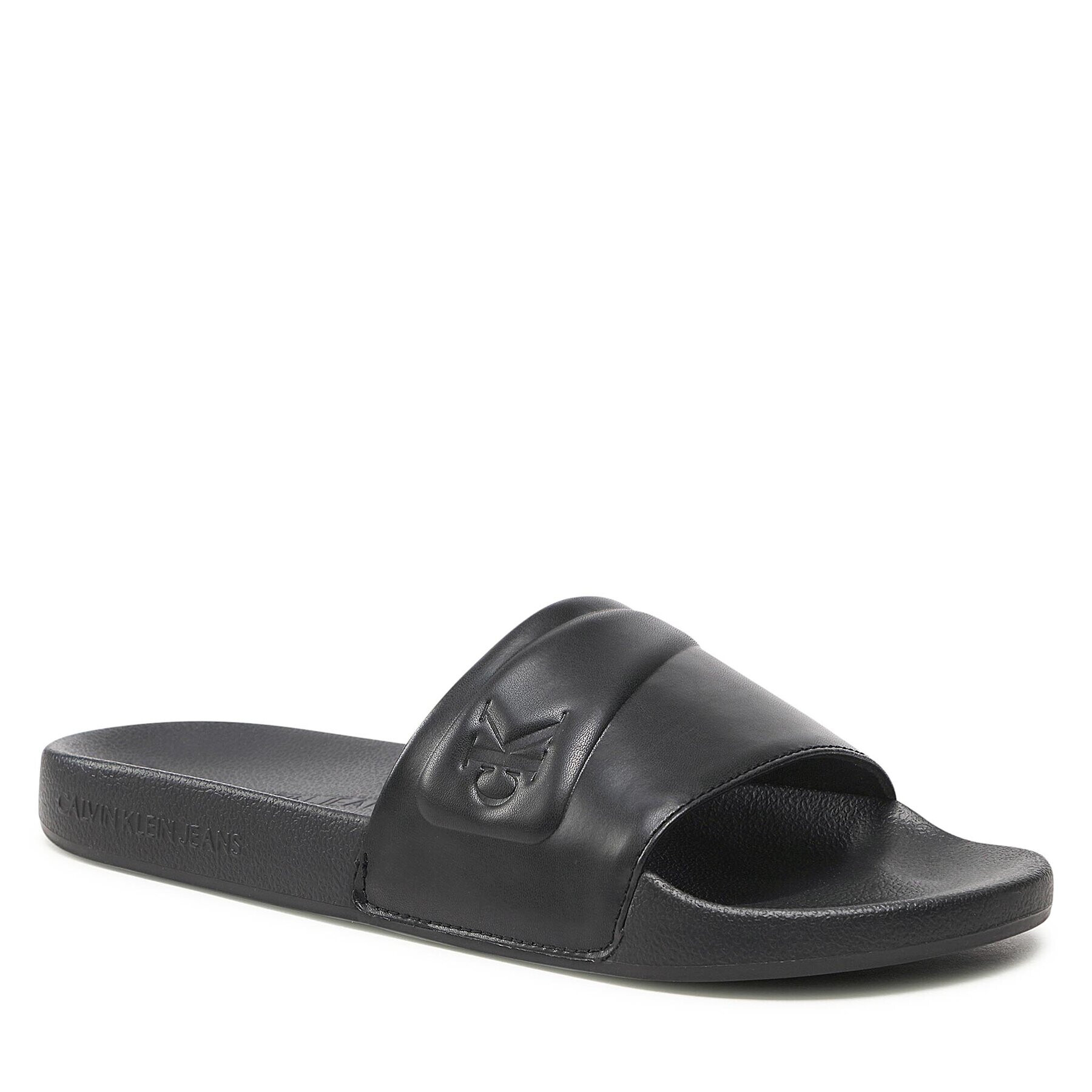 Calvin Klein Jeans Šľapky Slide Padded Monogram YM0YM00531 Čierna - Pepit.sk