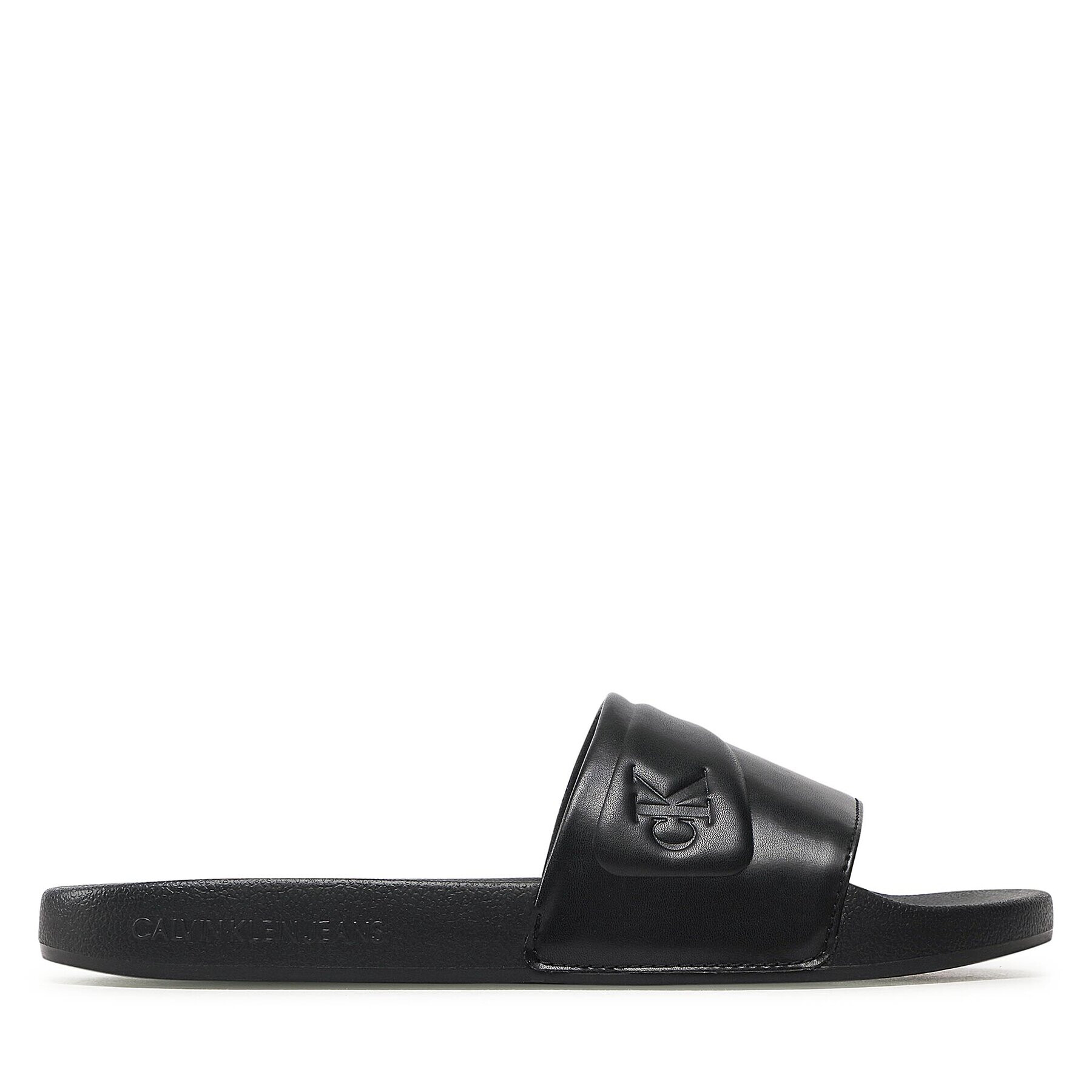 Calvin Klein Jeans Šľapky Slide Padded Monogram YM0YM00531 Čierna - Pepit.sk