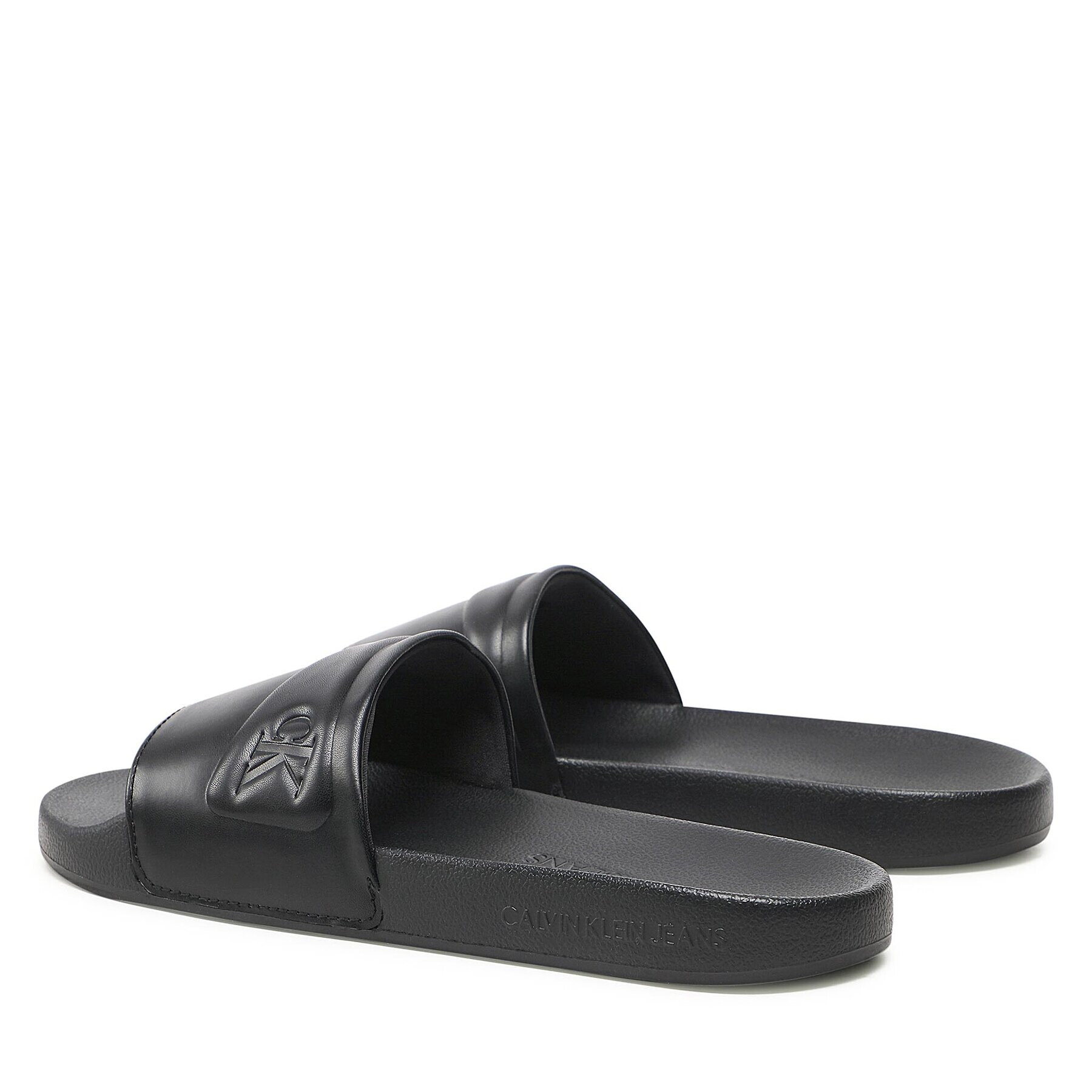 Calvin Klein Jeans Šľapky Slide Padded Monogram YM0YM00531 Čierna - Pepit.sk