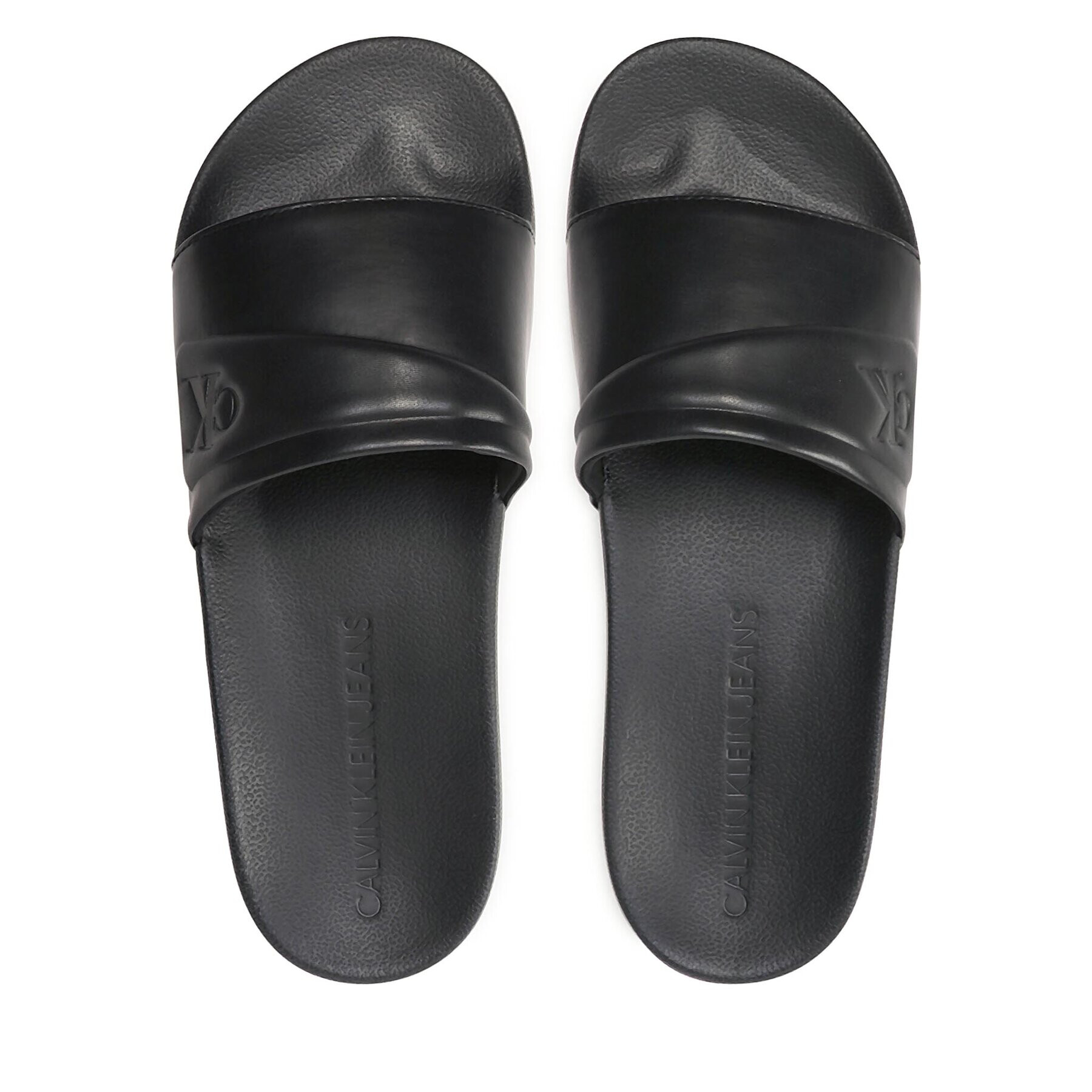 Calvin Klein Jeans Šľapky Slide Padded Monogram YM0YM00531 Čierna - Pepit.sk