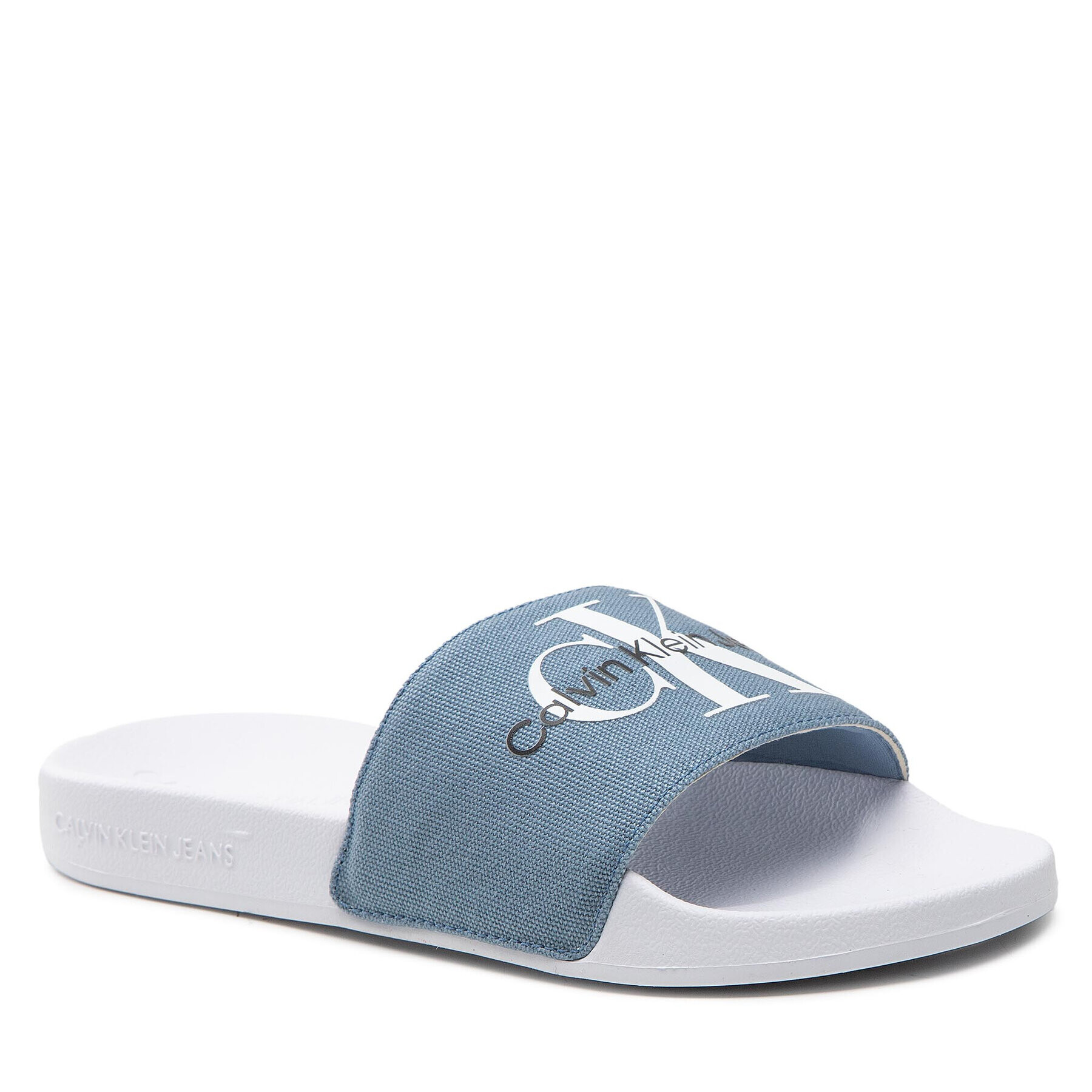 Calvin Klein Jeans Šľapky Slide Swim Women YW0YW00658 Modrá - Pepit.sk