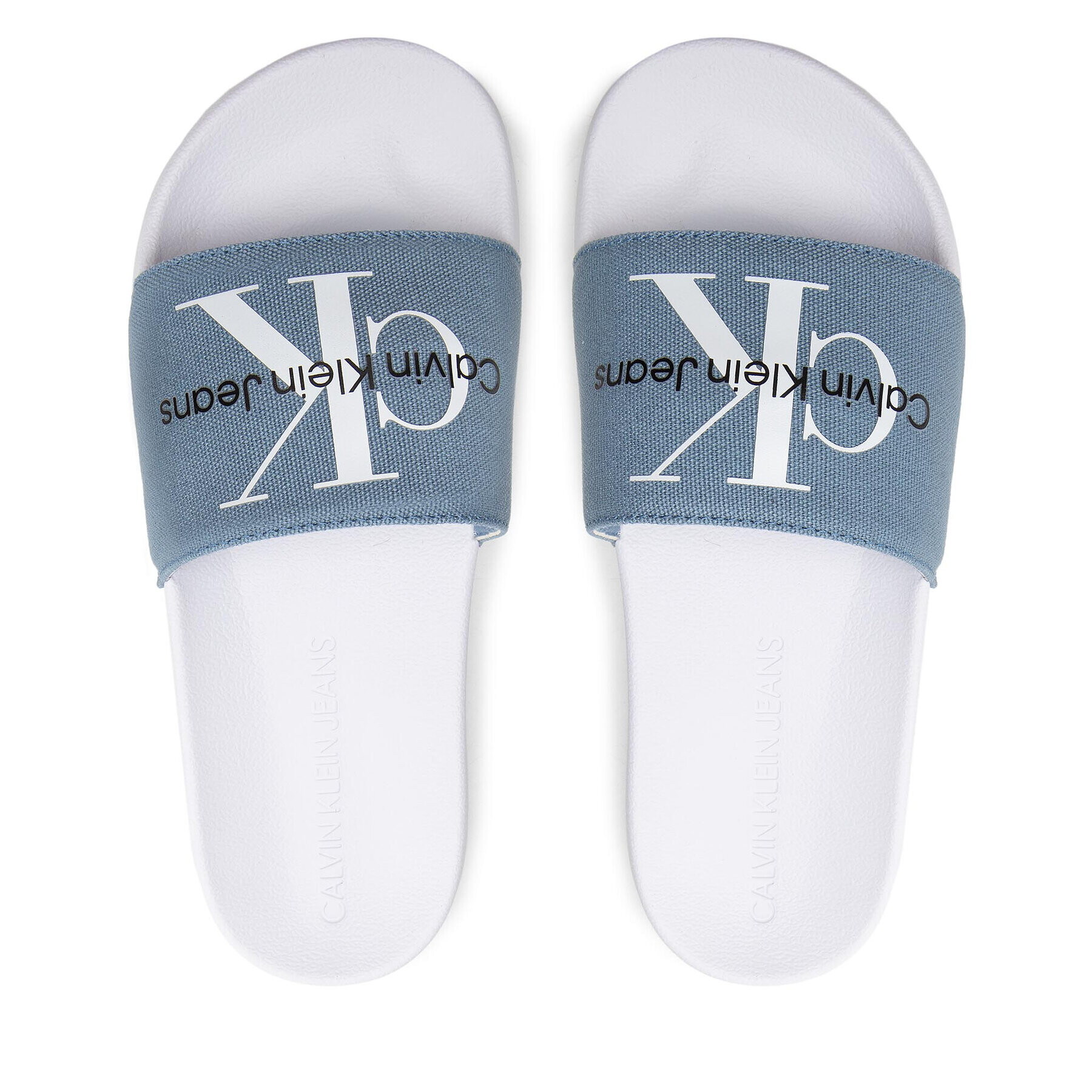 Calvin Klein Jeans Šľapky Slide Swim Women YW0YW00658 Modrá - Pepit.sk