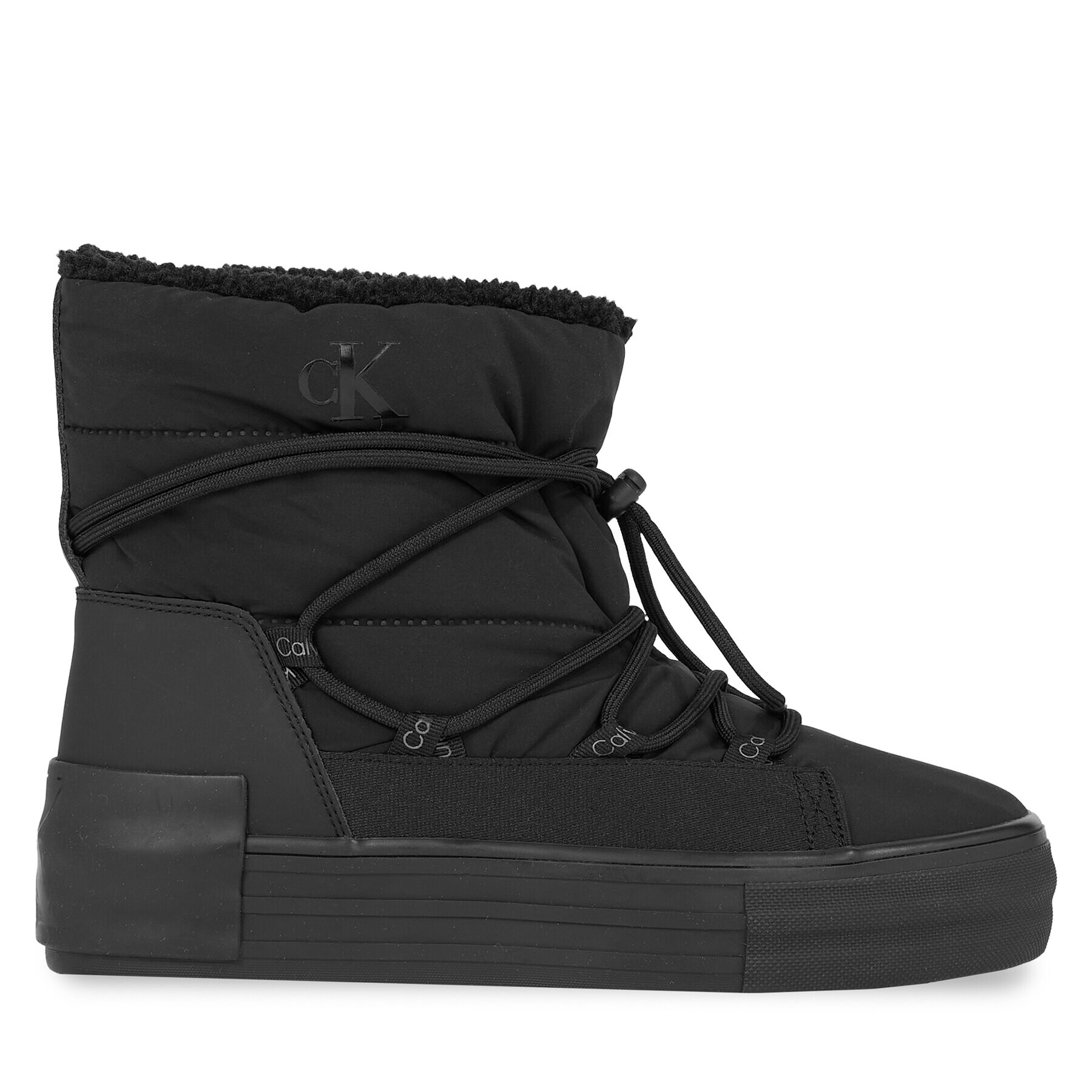 Calvin Klein Jeans Sneakersy Bold Vulc Flatf Snow Boot Wn YW0YW01181 Čierna - Pepit.sk