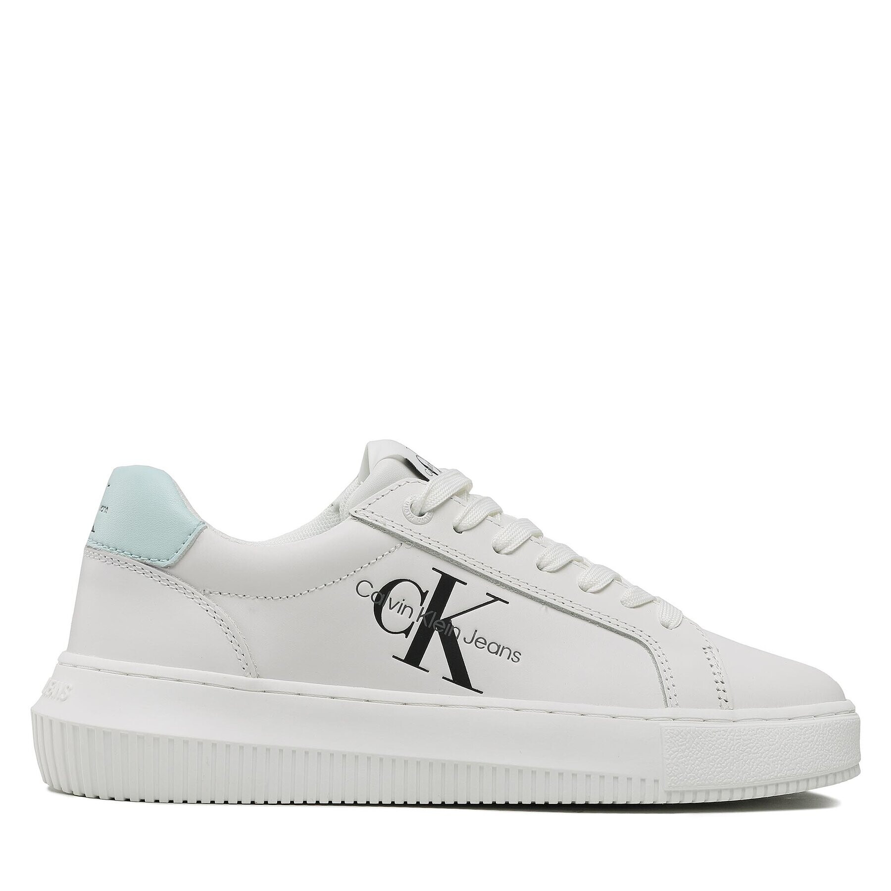 Calvin Klein Jeans Sneakersy Chunky Cupsole Laceup Mon Lth Wn YW0YW00823 Biela - Pepit.sk