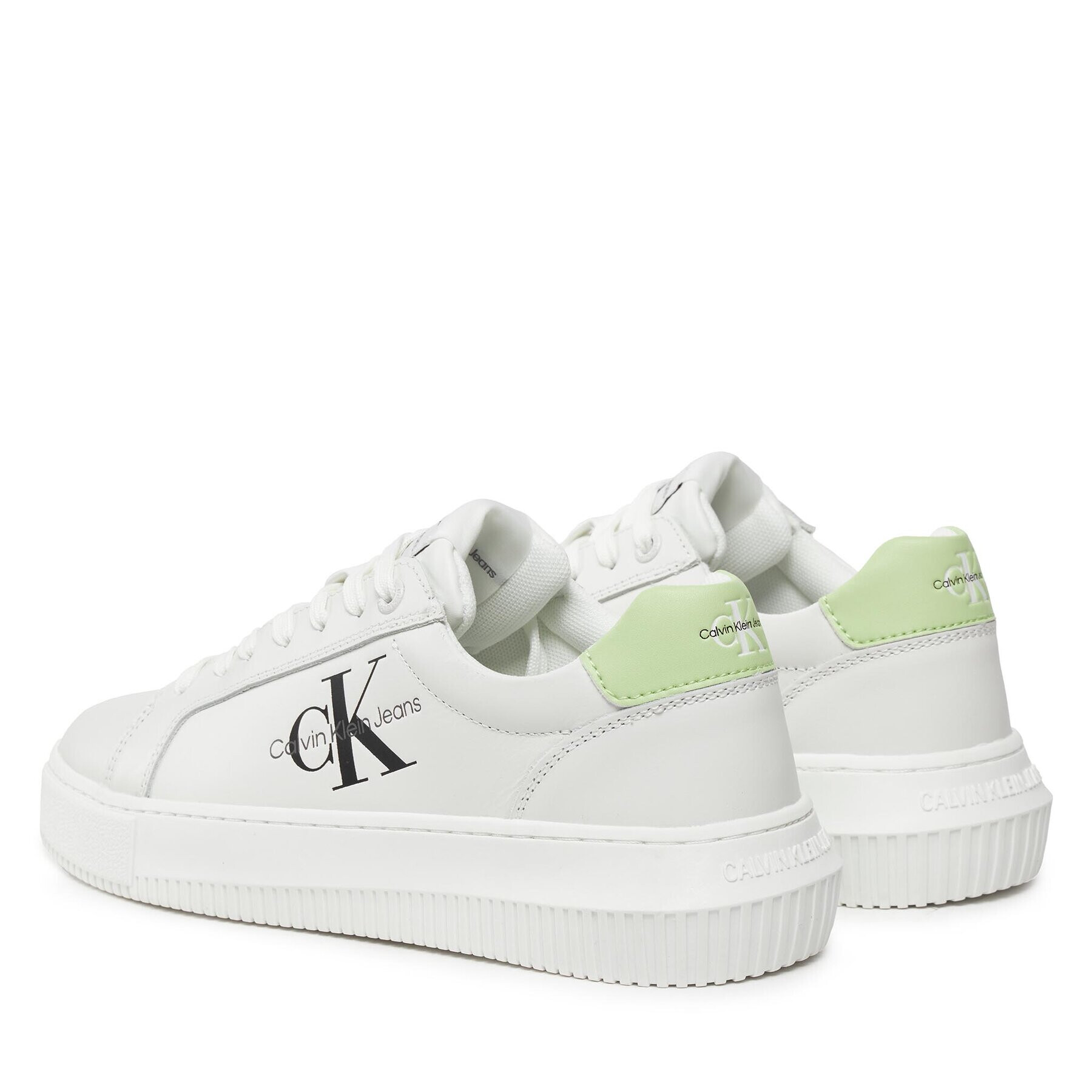 Calvin Klein Jeans Sneakersy Chunky Cupsole Laceup Mon Lth Wn YW0YW00823 Čierna - Pepit.sk