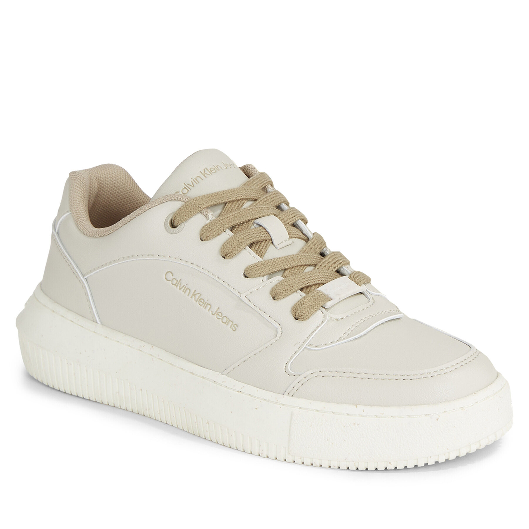 Calvin Klein Jeans Sneakersy Chunky Cupsole Low Lth Eco YW0YW01179 Béžová - Pepit.sk