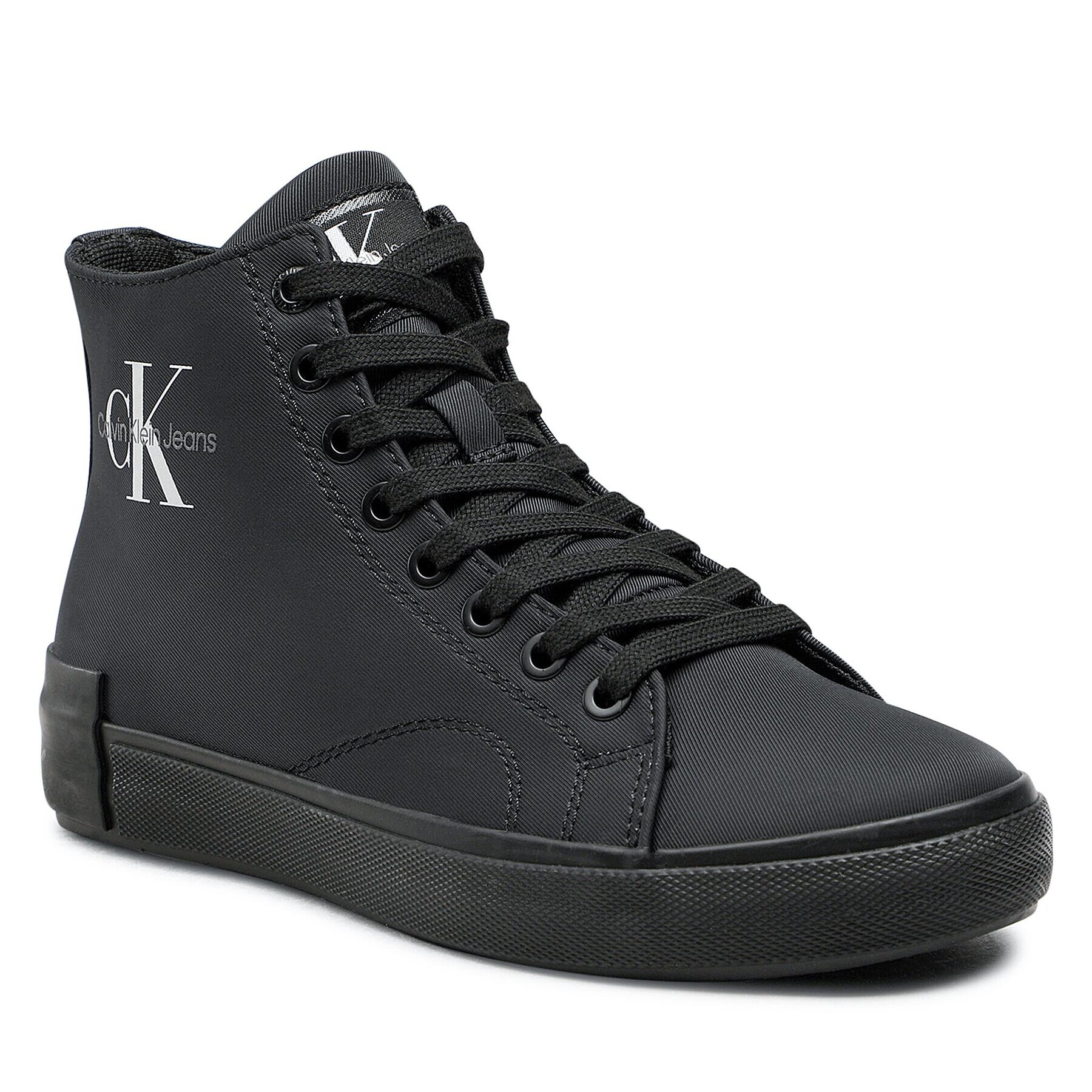 Calvin Klein Jeans Sneakersy Ess Vulcanized Laceup Mid Ny YW0YW00757 Čierna - Pepit.sk