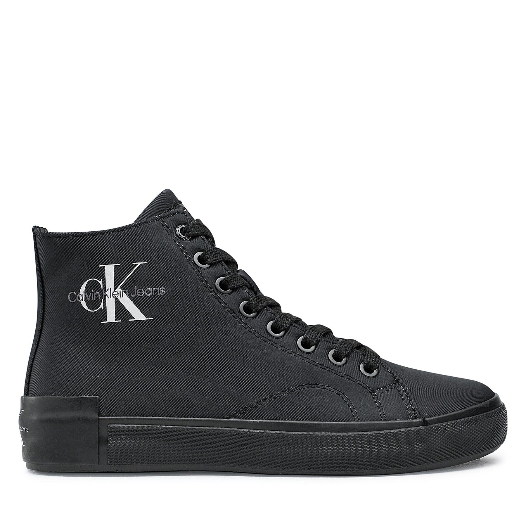 Calvin Klein Jeans Sneakersy Ess Vulcanized Laceup Mid Ny YW0YW00757 Čierna - Pepit.sk